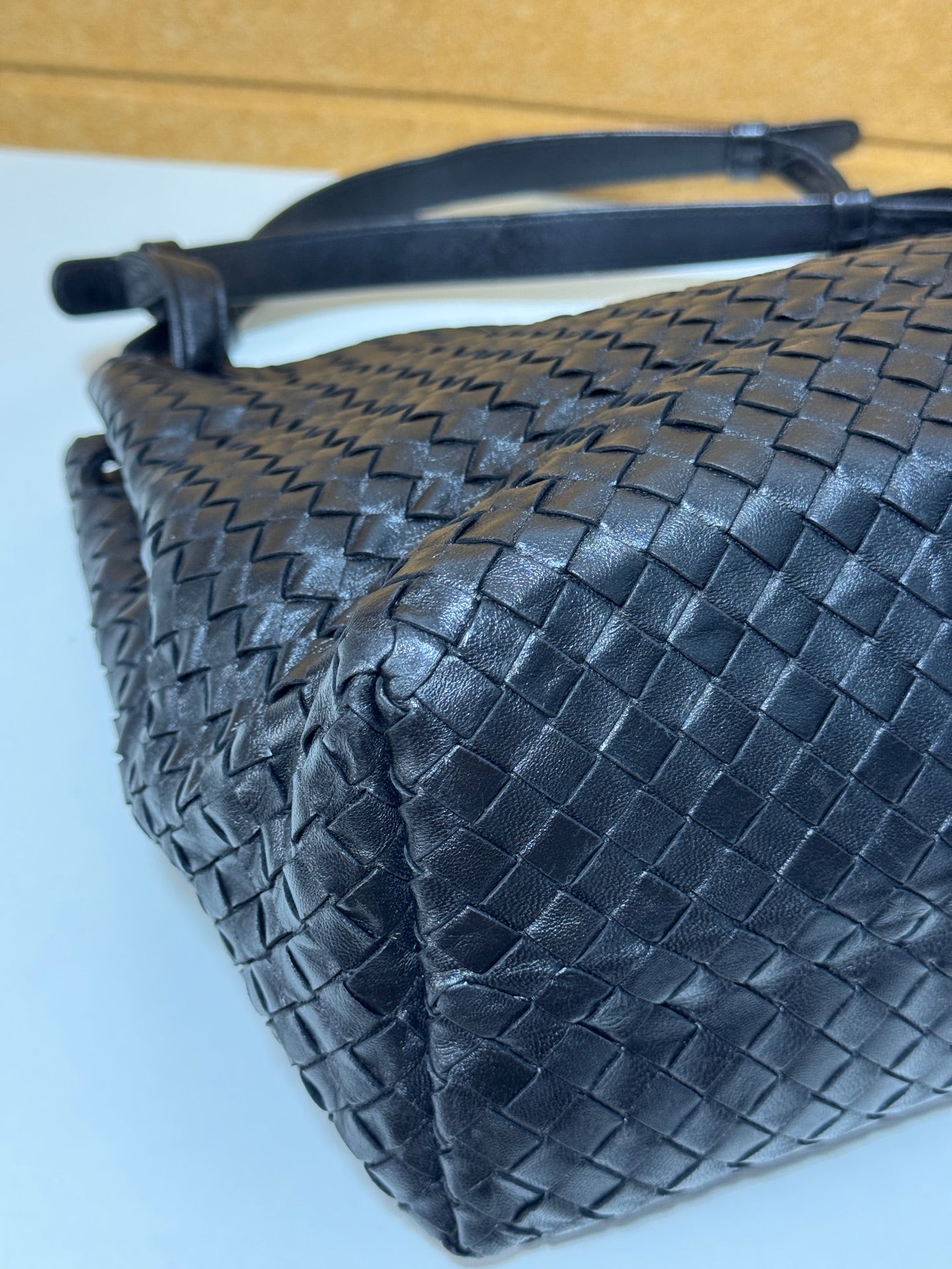 Bottega Veneta - Double Bridge Tote - Leather - Black - (Medium)