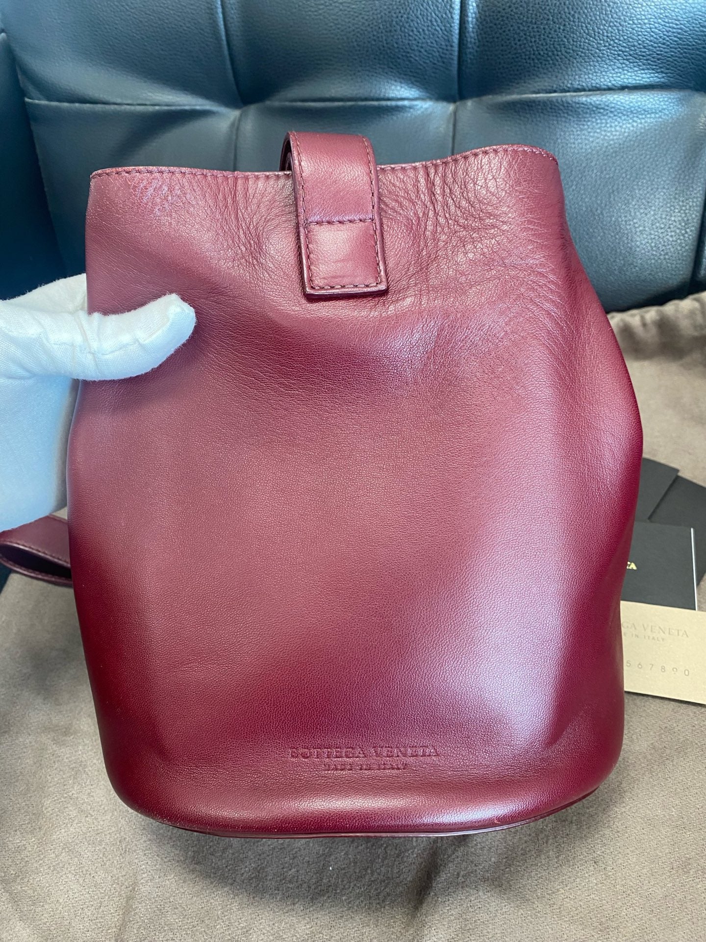 Bottega Veneta - Drop - Leather - Burgundy - (small)