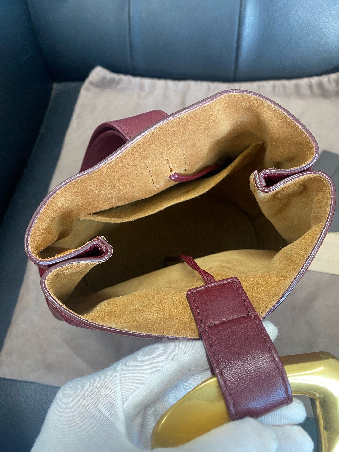 Bottega Veneta - Drop - Leather - Burgundy - (small)