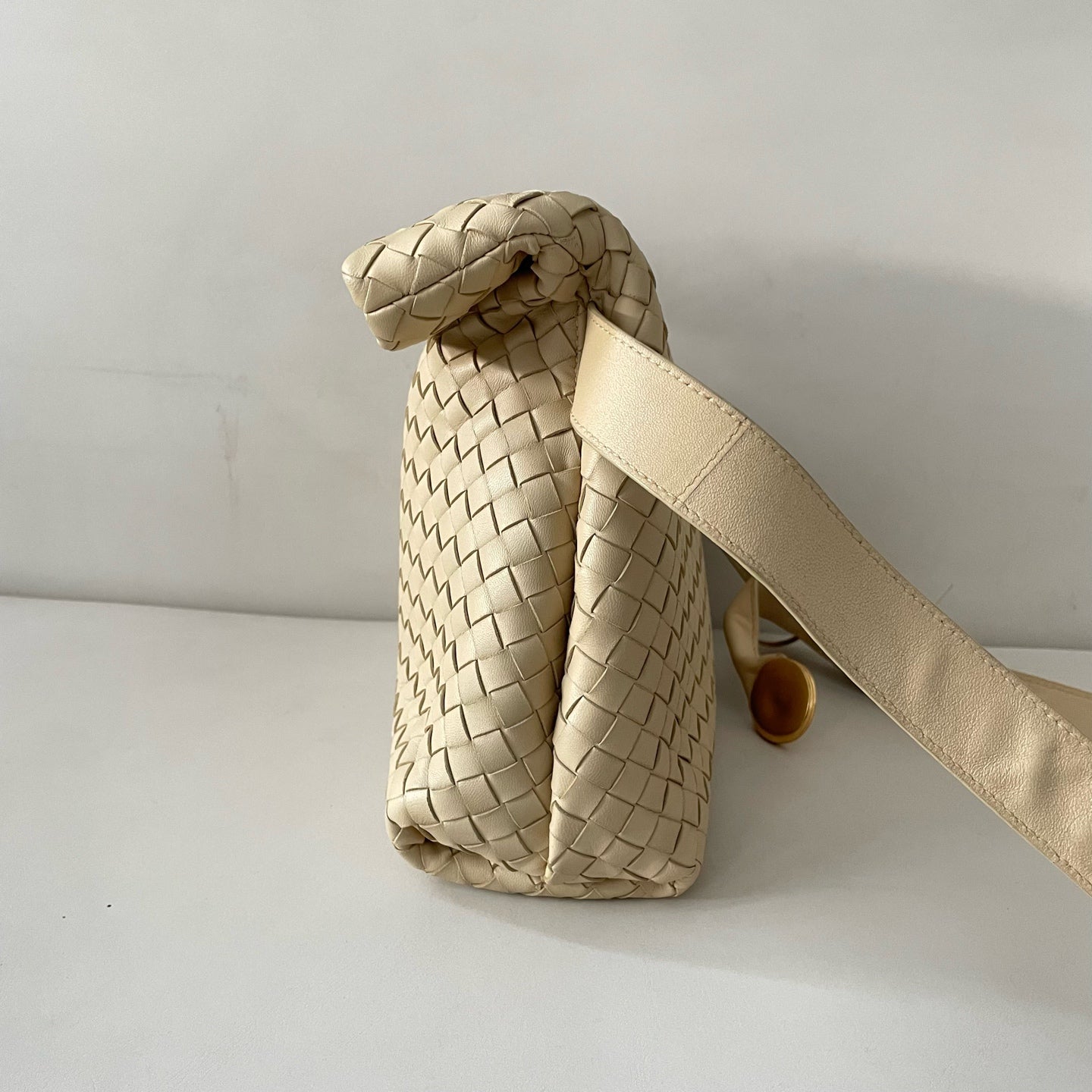 Bottega Veneta - Fold - Leather - Beige - (medium)