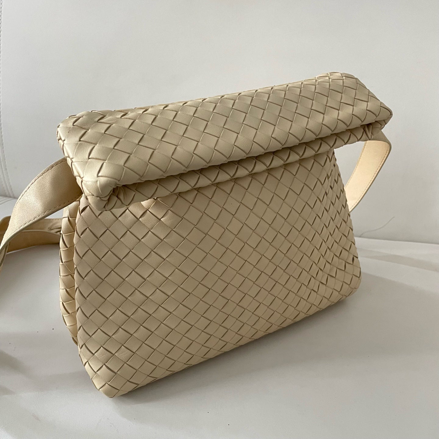 Bottega Veneta - Fold - Leather - Beige - (medium)