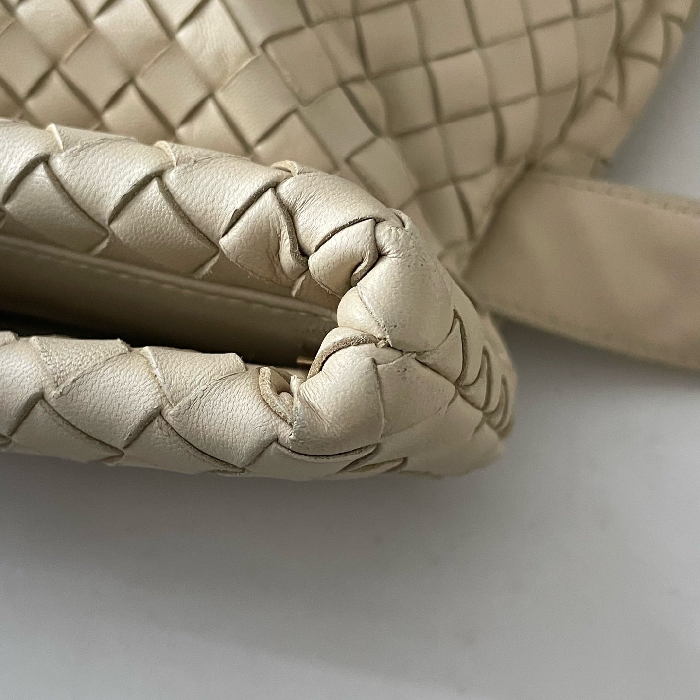 Bottega Veneta - Fold - Leather - Beige - (medium)