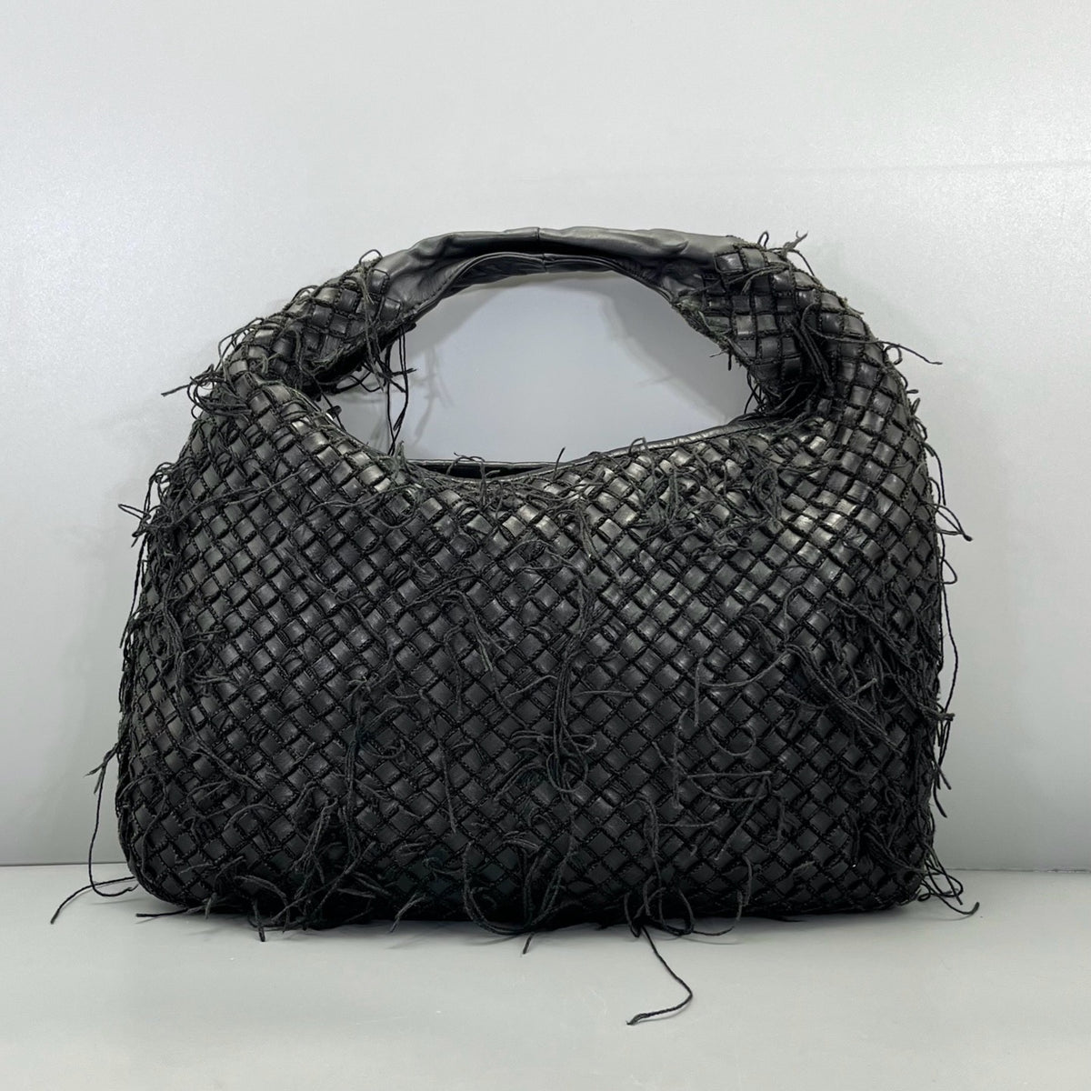 Bottega Veneta - Fringe Hobo Bag - Leather - Black