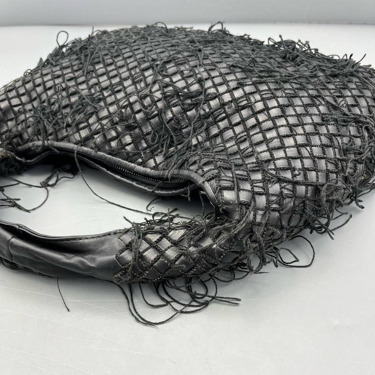 Bottega Veneta - Fringe Hobo Bag - Leather - Black