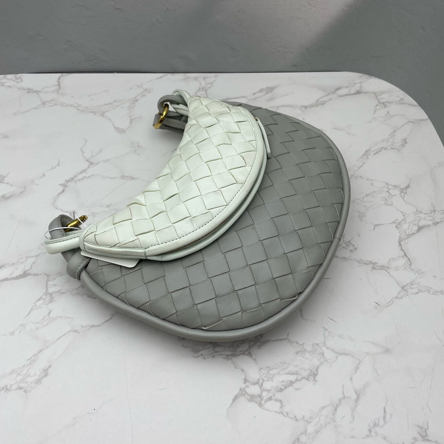 Bottega Veneta - Gemelli - Leather - Grey - (medium)
