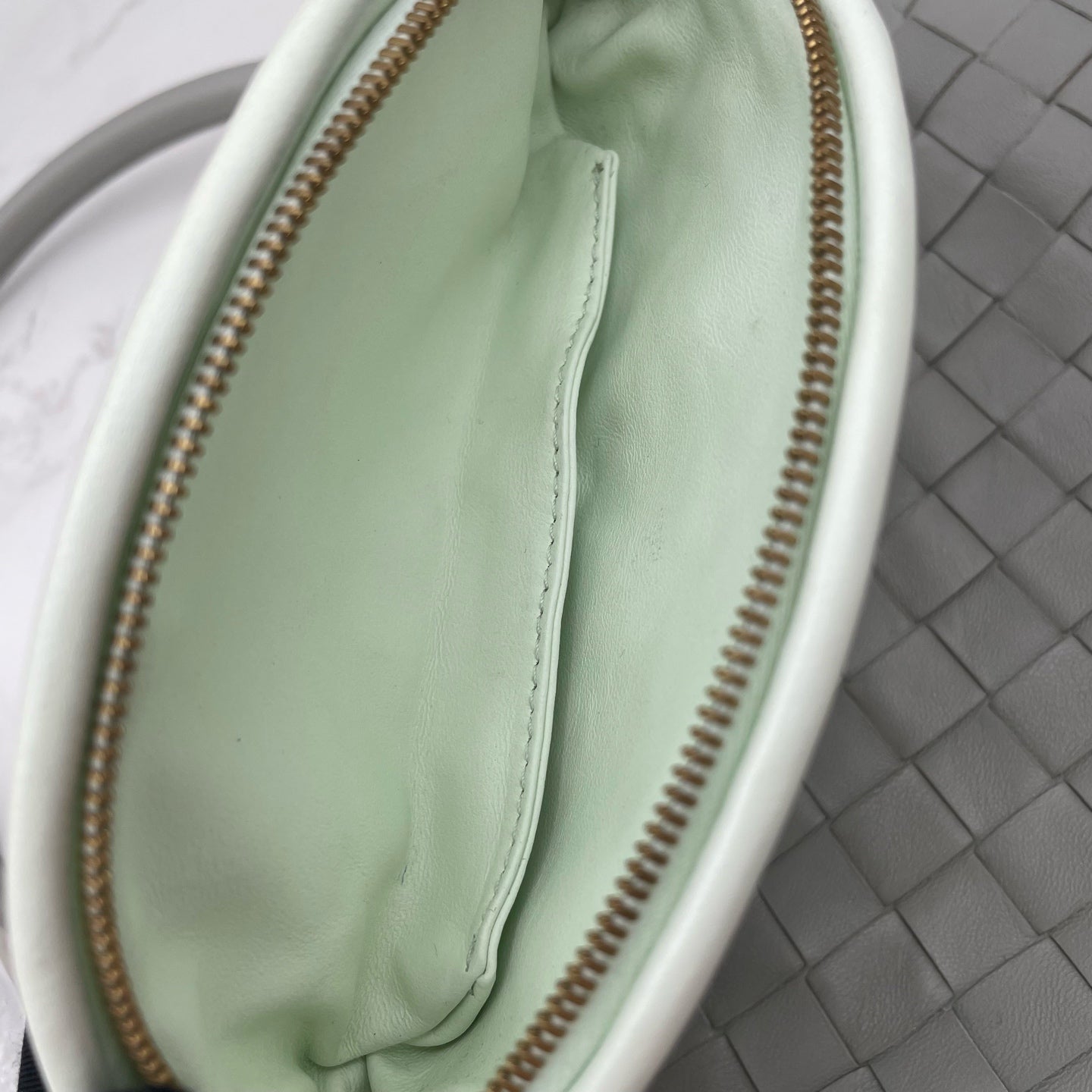 Bottega Veneta - Gemelli - Leather - Grey - (medium)