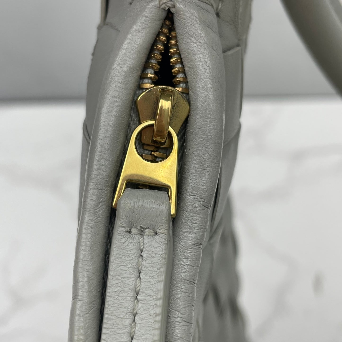 Bottega Veneta - Gemelli - Leather - Grey - (medium)