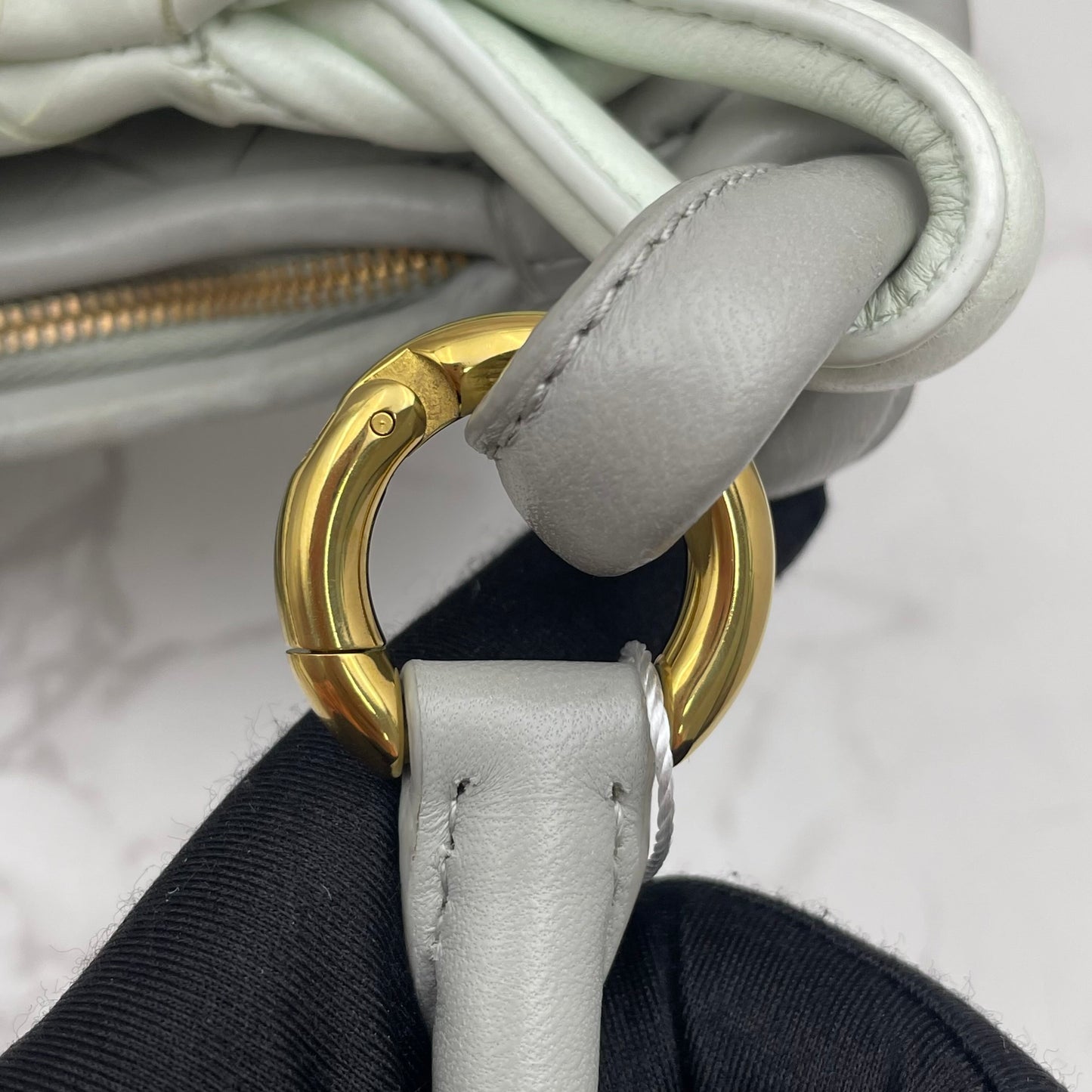 Bottega Veneta - Gemelli - Leather - Grey - (medium)