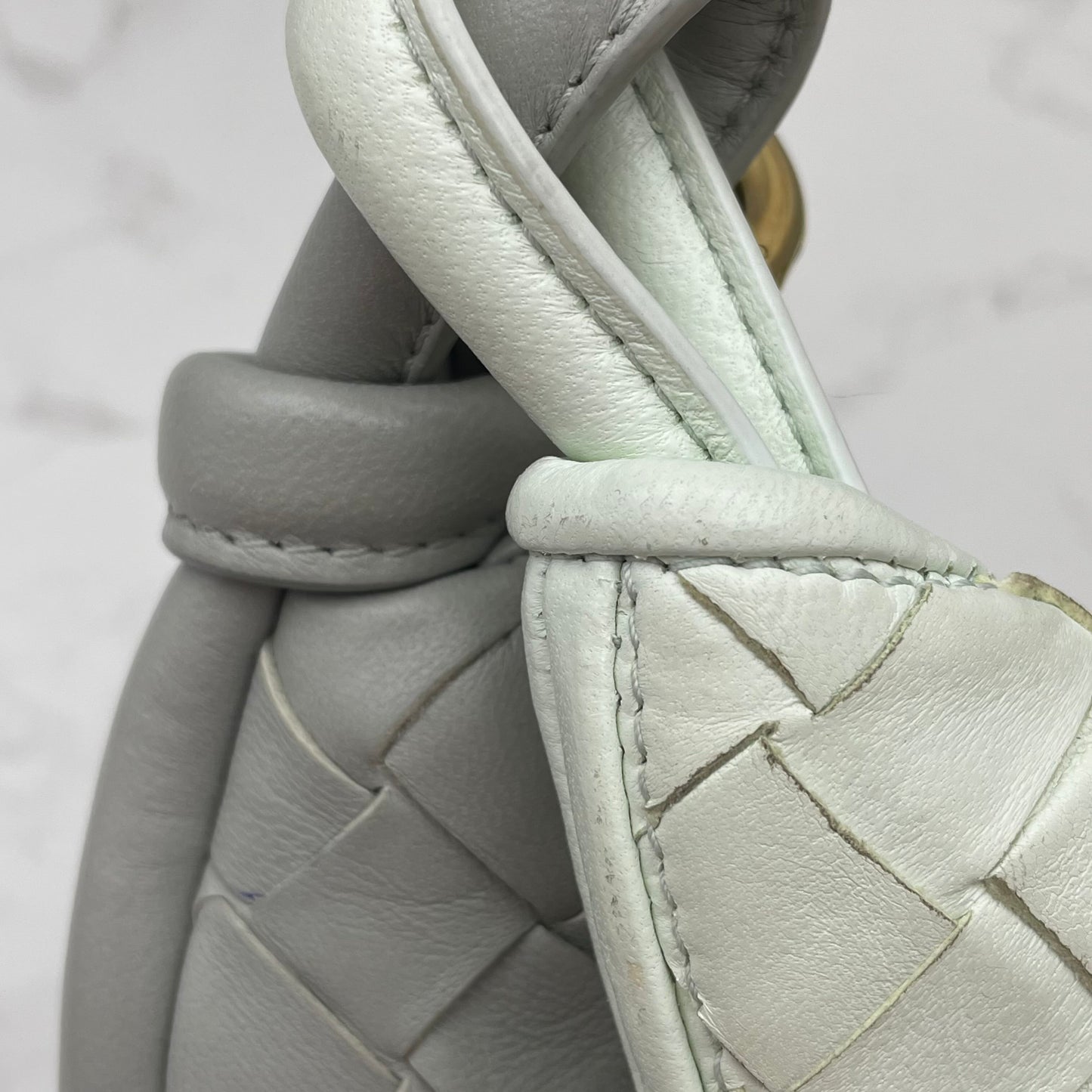Bottega Veneta - Gemelli - Leather - Grey - (medium)