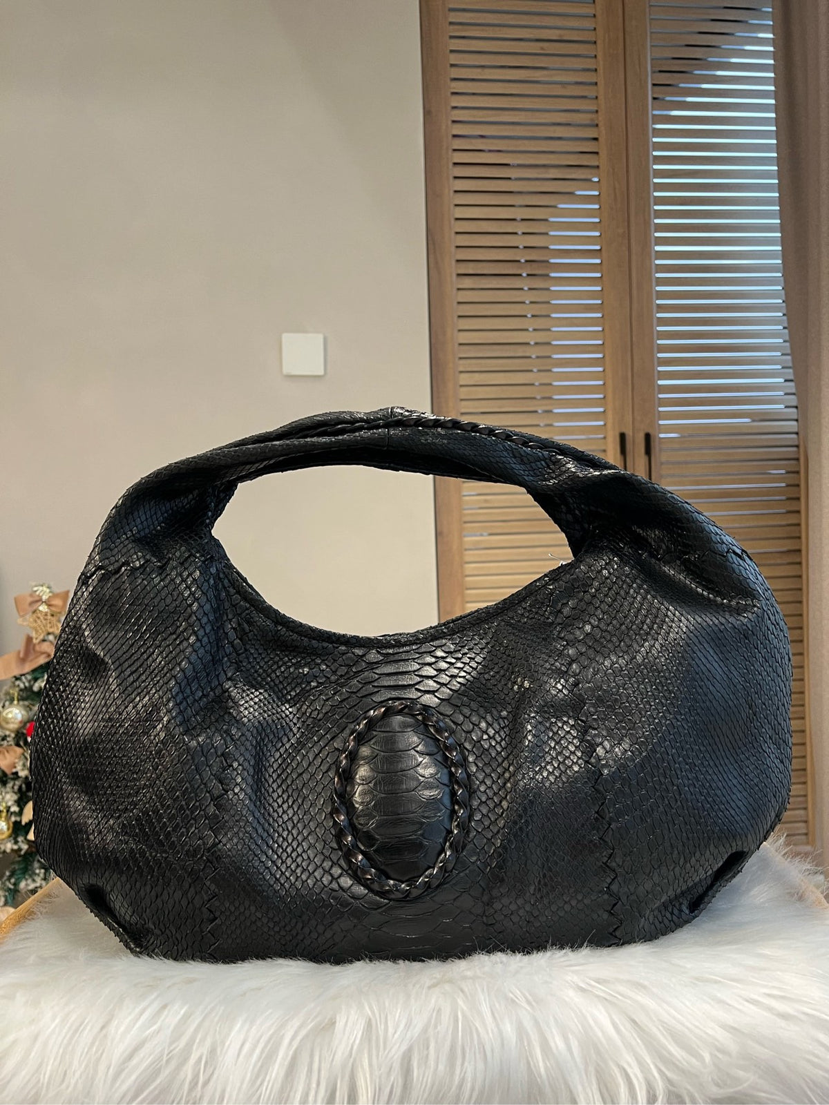 Bottega Veneta - Hobo Bag - Exotic leathers - Python - Black - (medium)