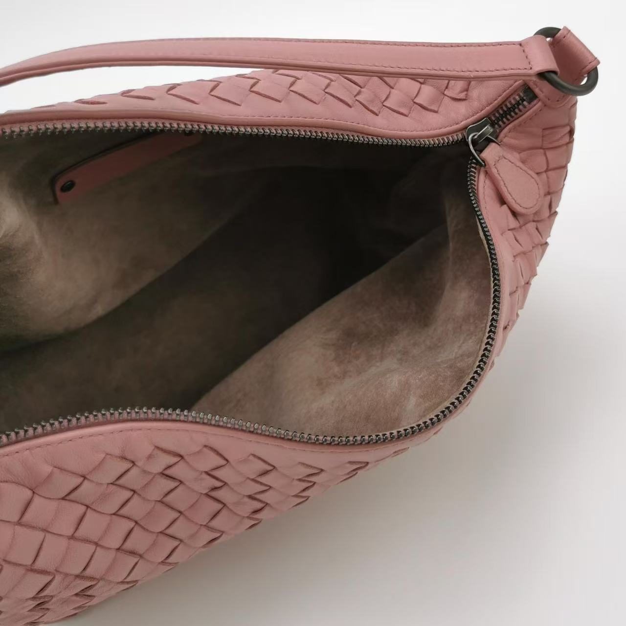 Bottega Veneta - Hobo Bag - Lambskin leather - Pink - (Medium)