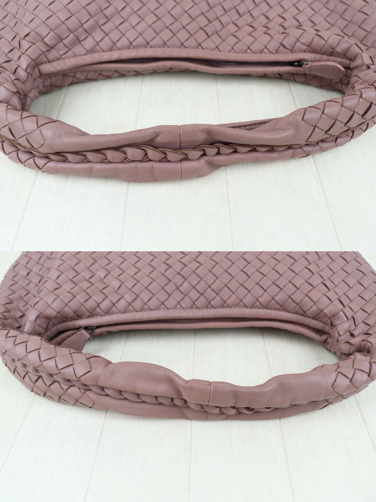 Bottega Veneta - Hobo Bag - Leather - Beige - (small)
