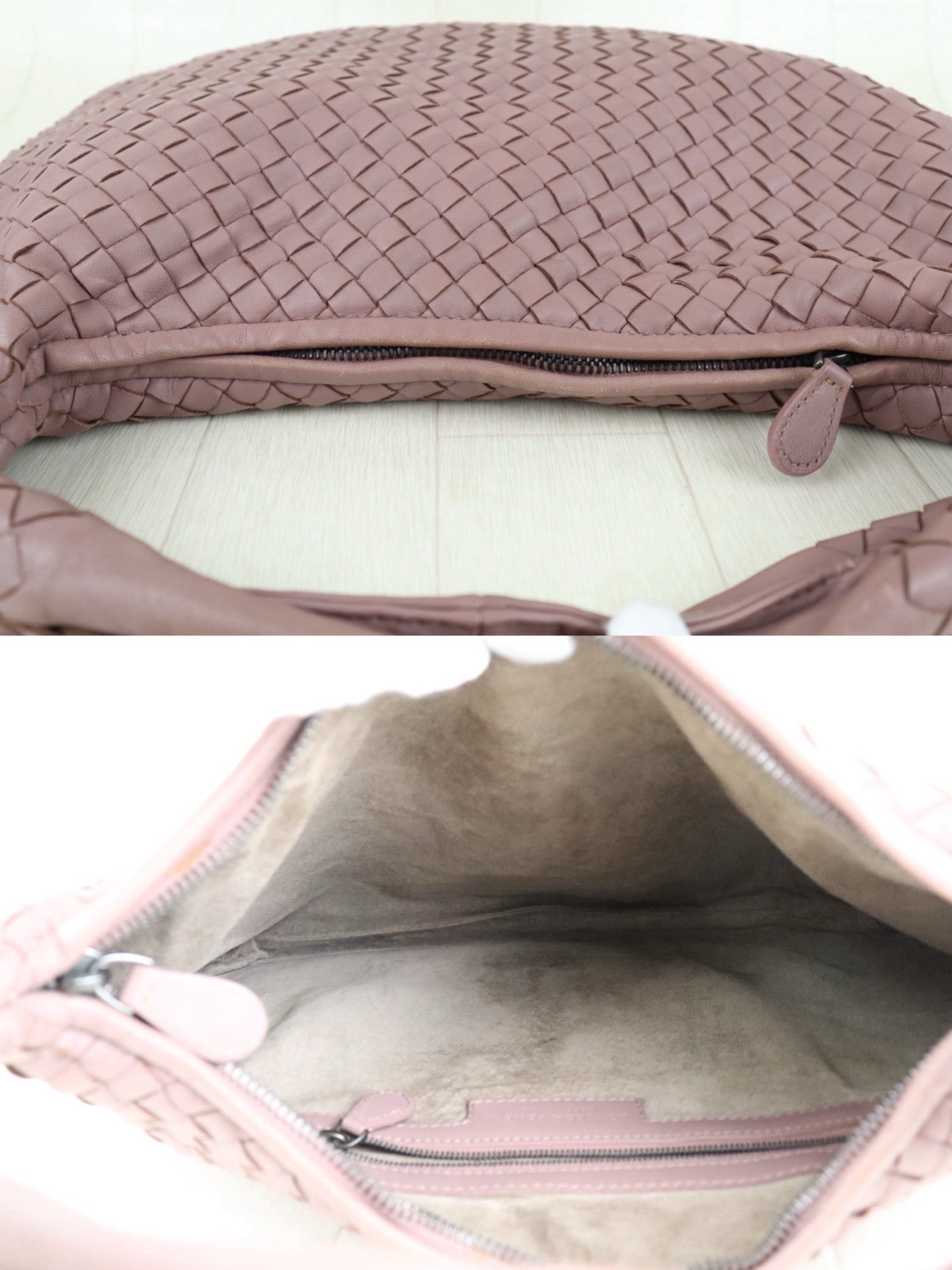 Bottega Veneta - Hobo Bag - Leather - Beige - (small)