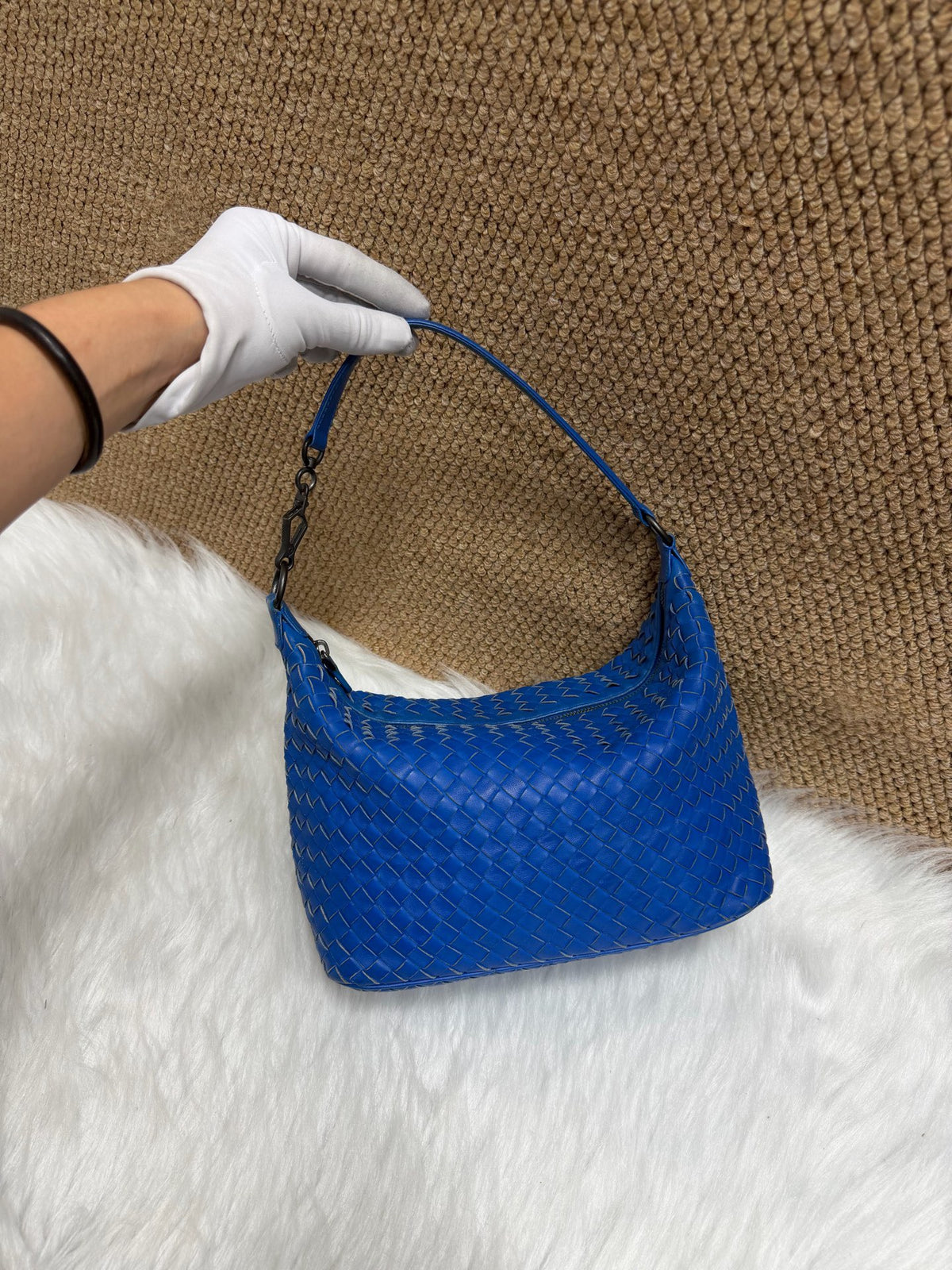 Bottega Veneta - Hobo Bag - Leather - Blue - (small)