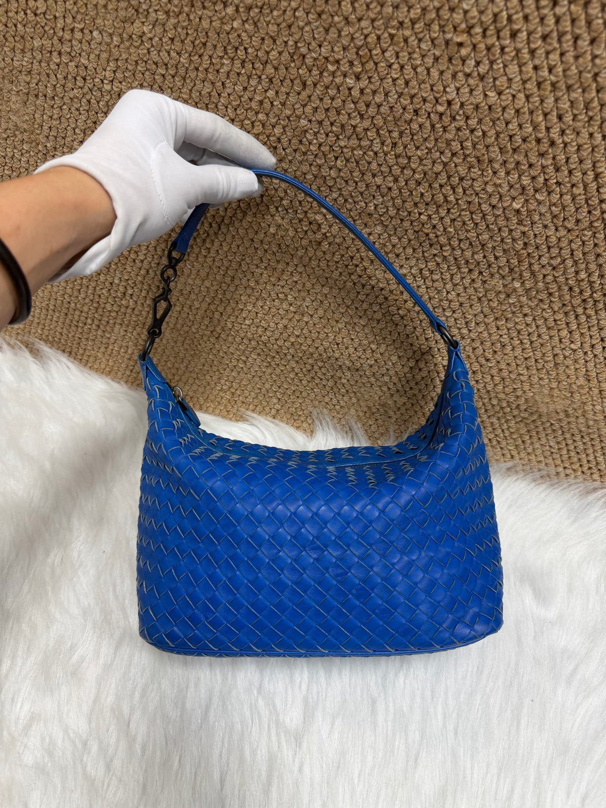 Bottega Veneta - Hobo Bag - Leather - Blue - (small)