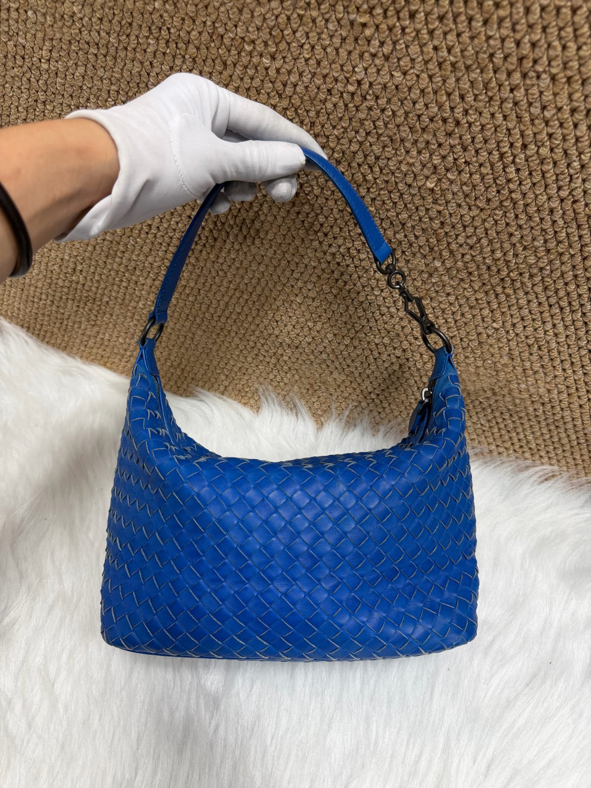 Bottega Veneta - Hobo Bag - Leather - Blue - (small)