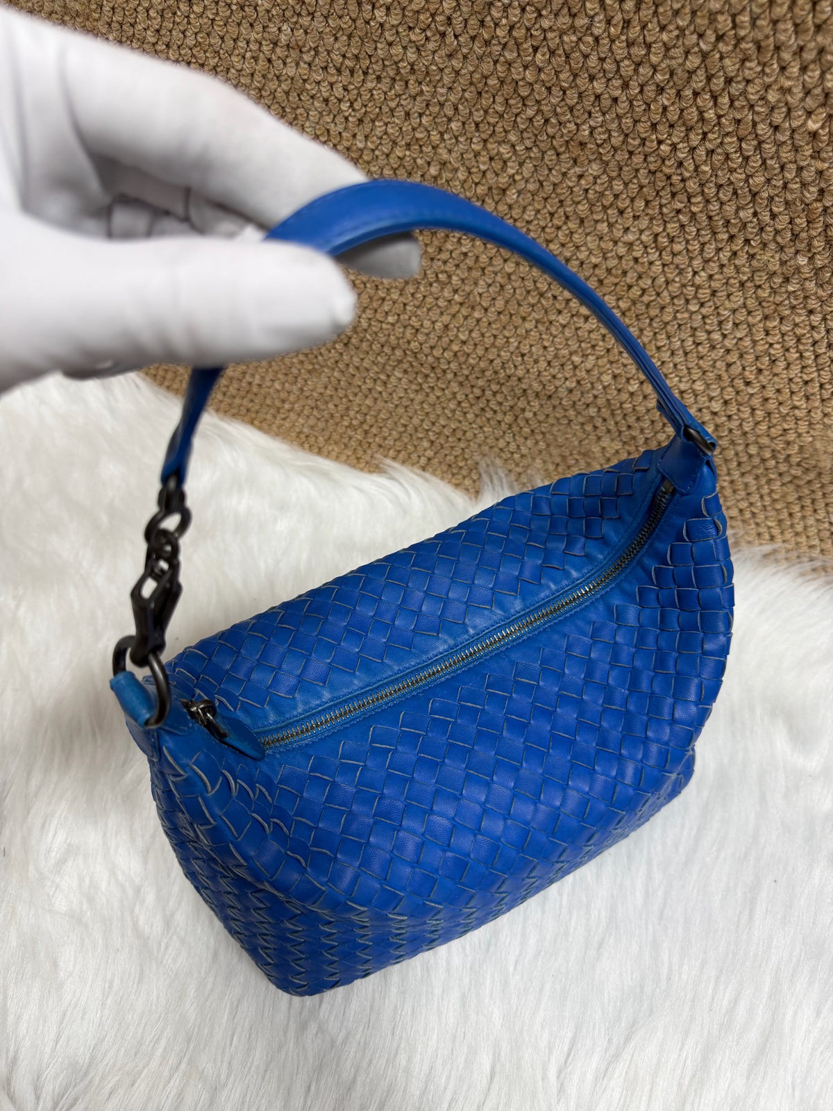 Bottega Veneta - Hobo Bag - Leather - Blue - (small)