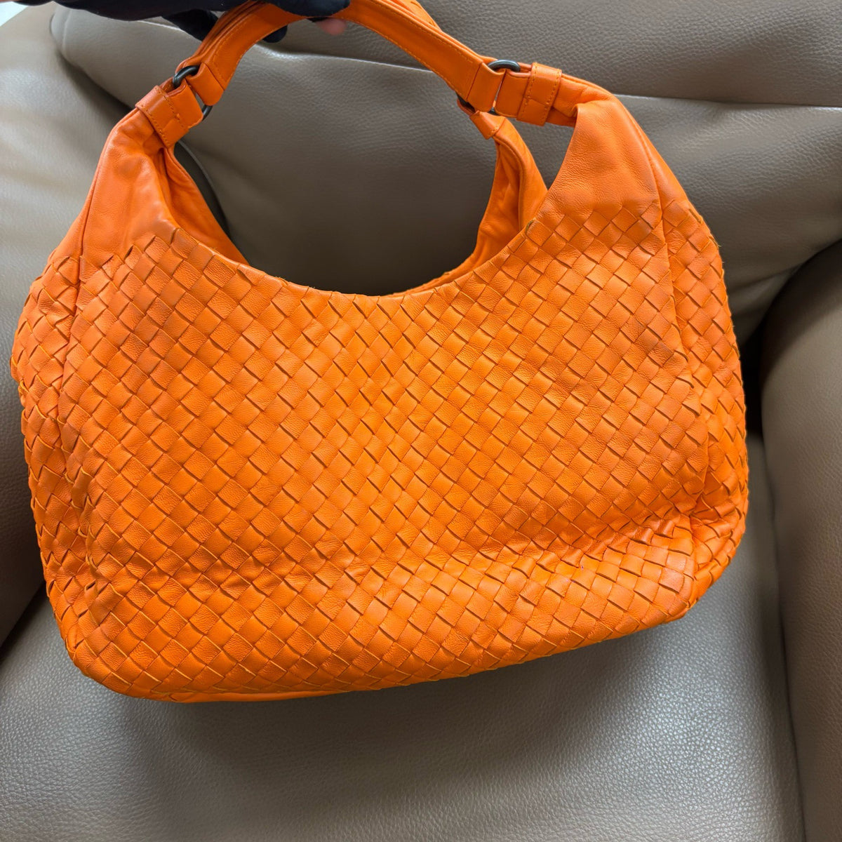 Bottega Veneta - Hobo Bag - Leather - Orange - (small)