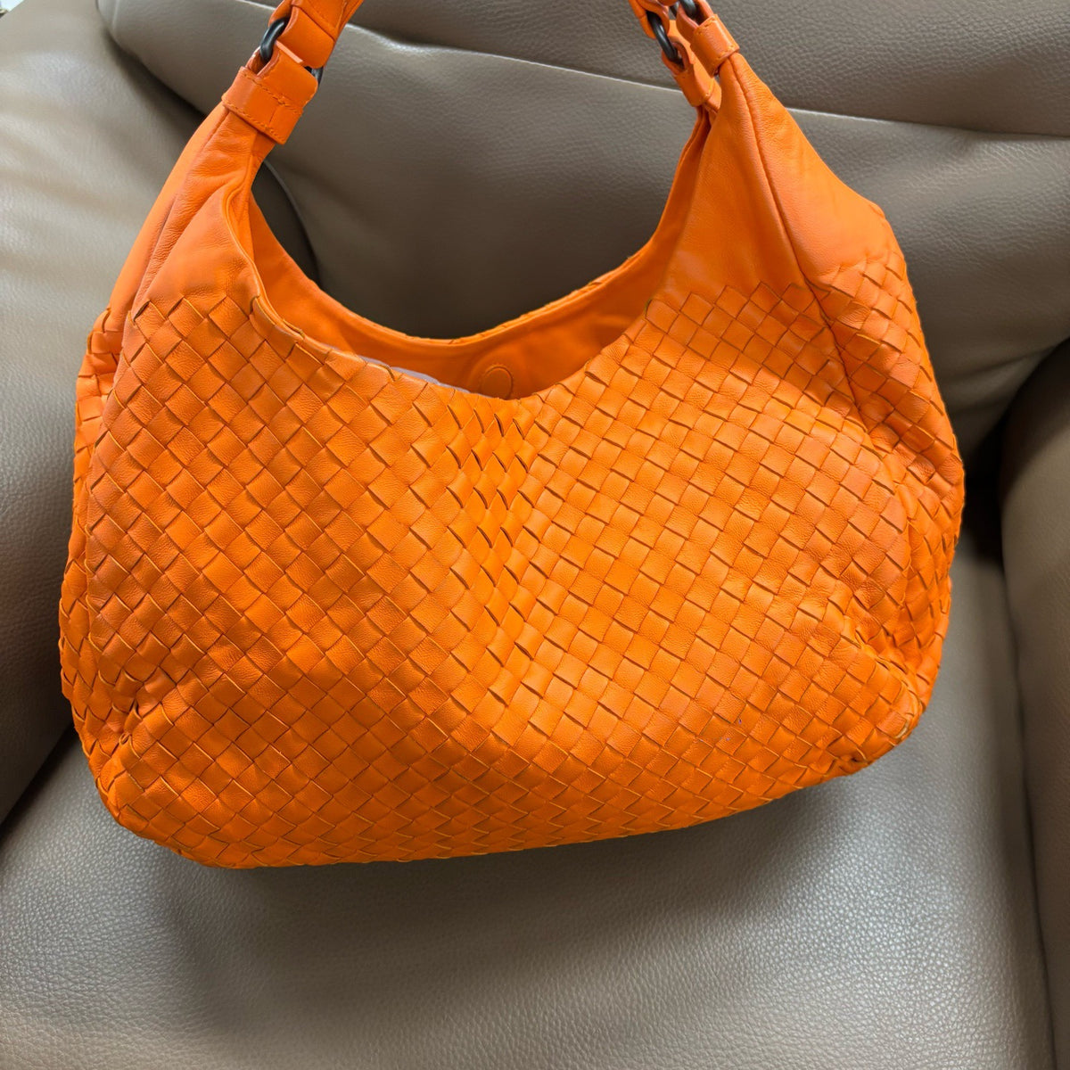 Bottega Veneta - Hobo Bag - Leather - Orange - (small)