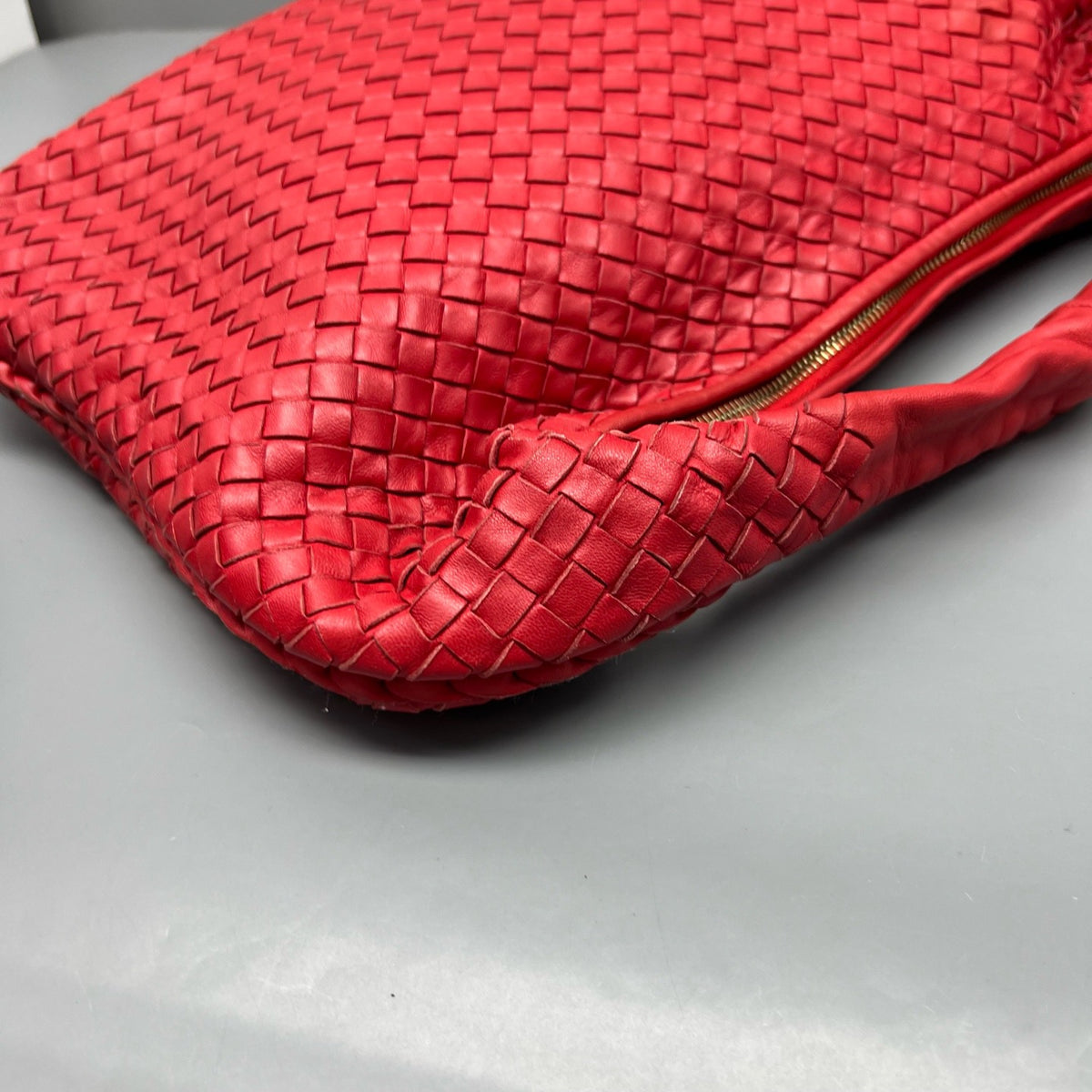 Bottega Veneta - Hobo Bag - Leather - Red