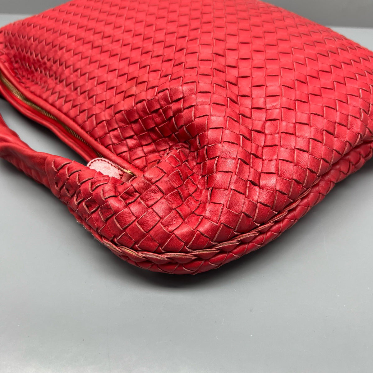 Bottega Veneta - Hobo Bag - Leather - Red