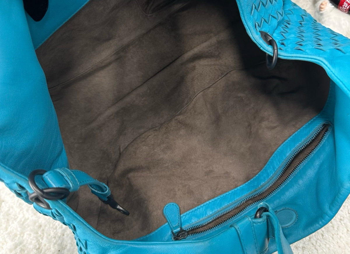 Bottega Veneta - Hobo - Leather - Blue - (small)