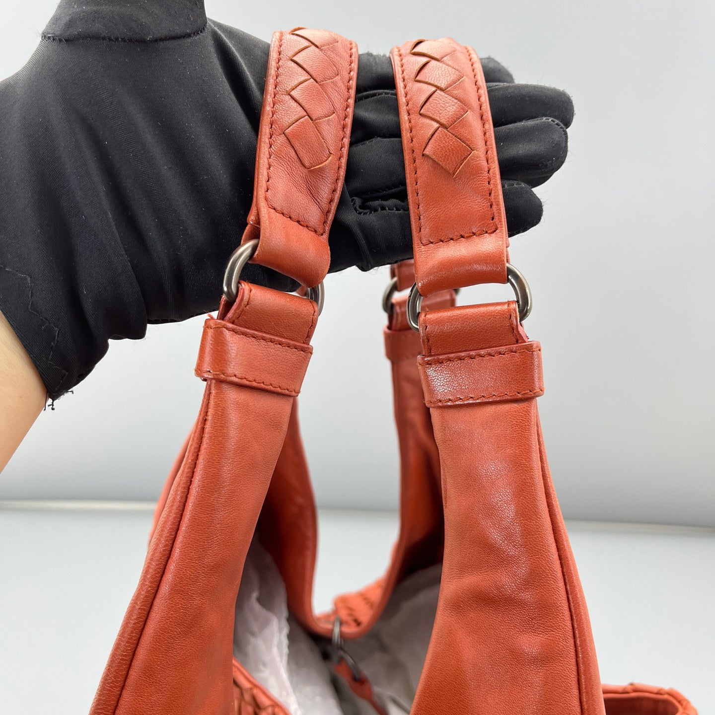 Bottega Veneta - Hobo - Leather - Brick Red - (medium)