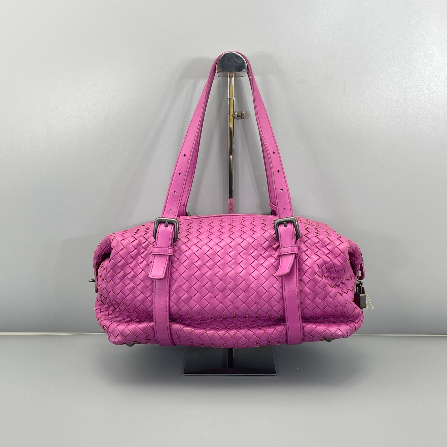 Bottega Veneta - Intrecciato Boston Bag - Leather - Purple - (medium)