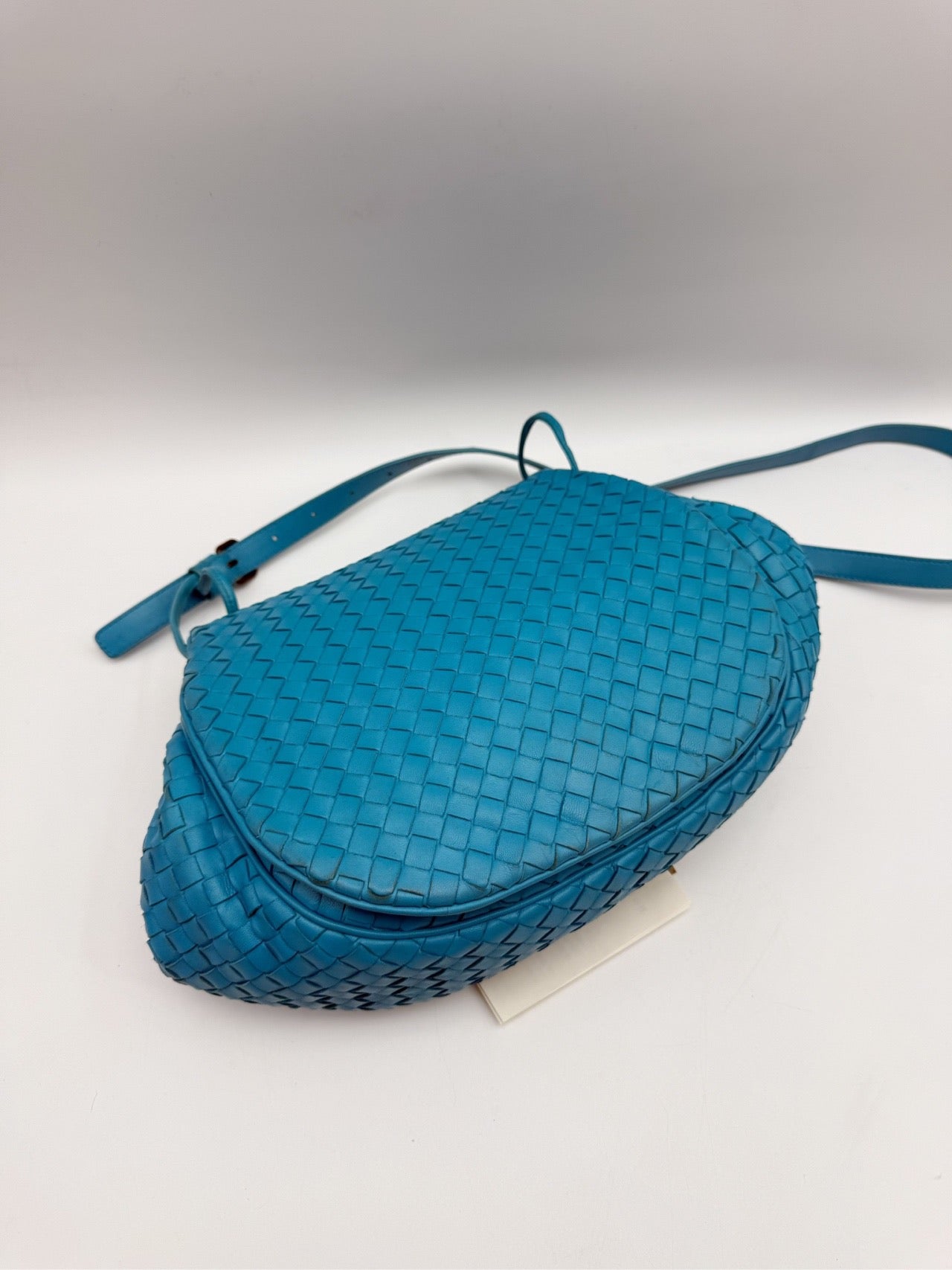 Bottega Veneta - Intrecciato Crossbody - Leather - Blue - (mini)
