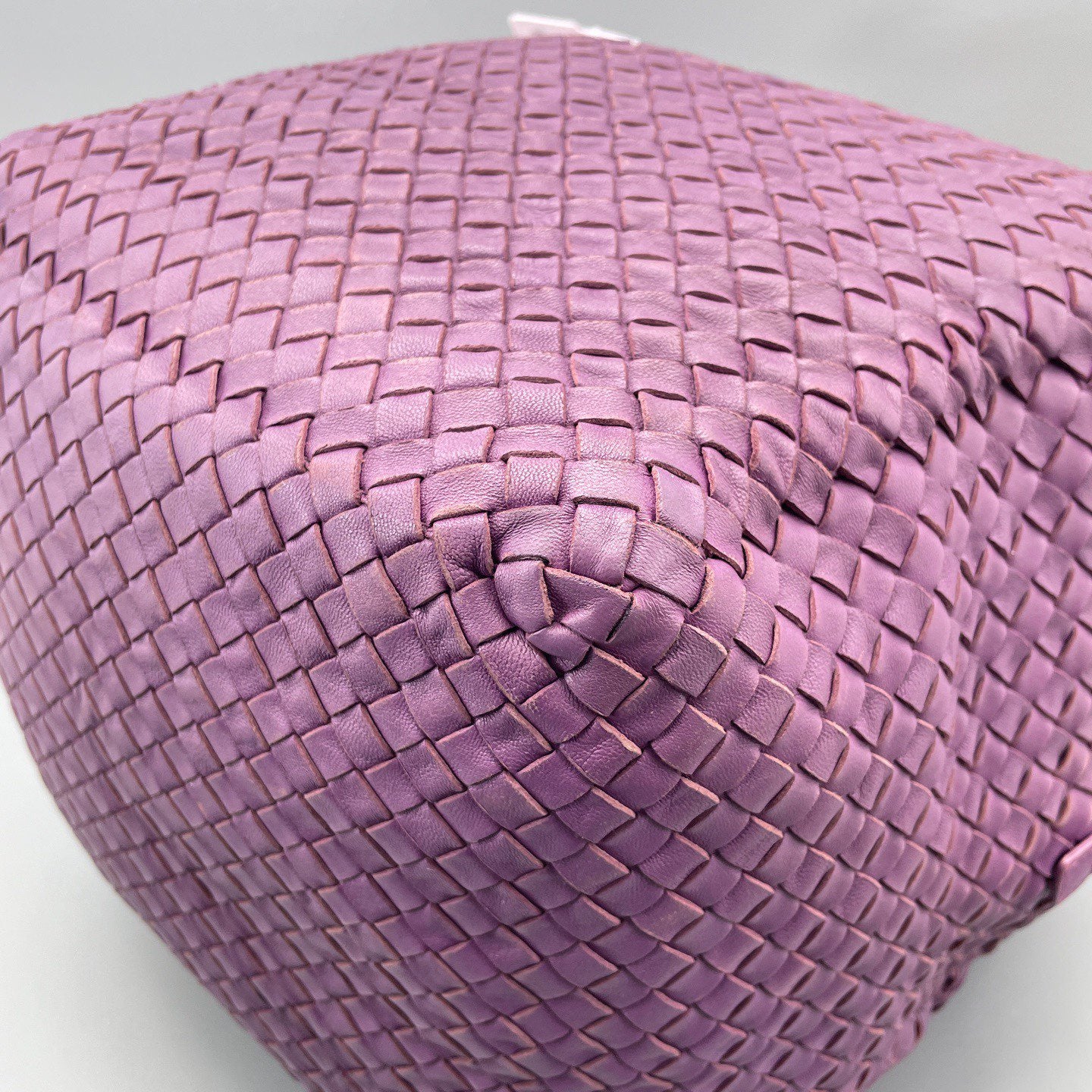 Bottega Veneta - Intrecciato Cube Bag - Leather - Purple - (Medium)