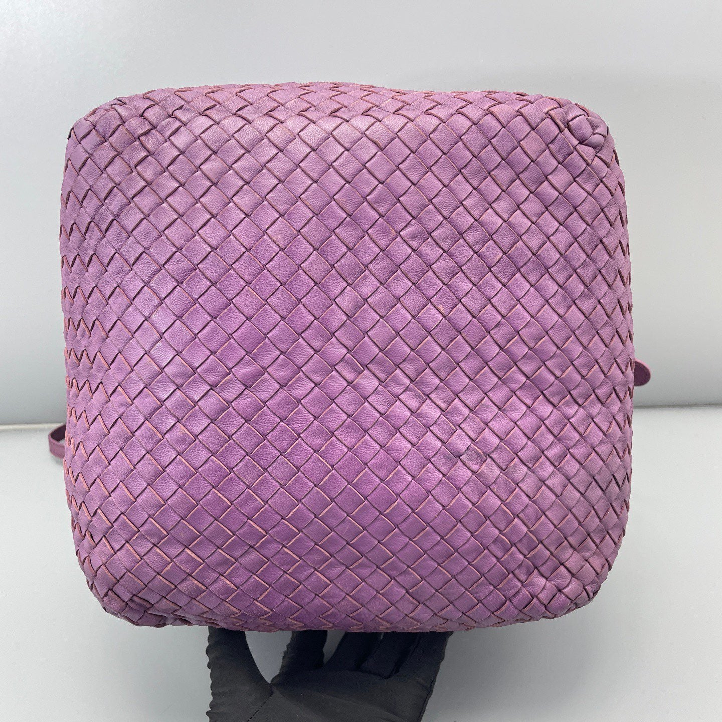 Bottega Veneta - Intrecciato Cube Bag - Leather - Purple - (Medium)