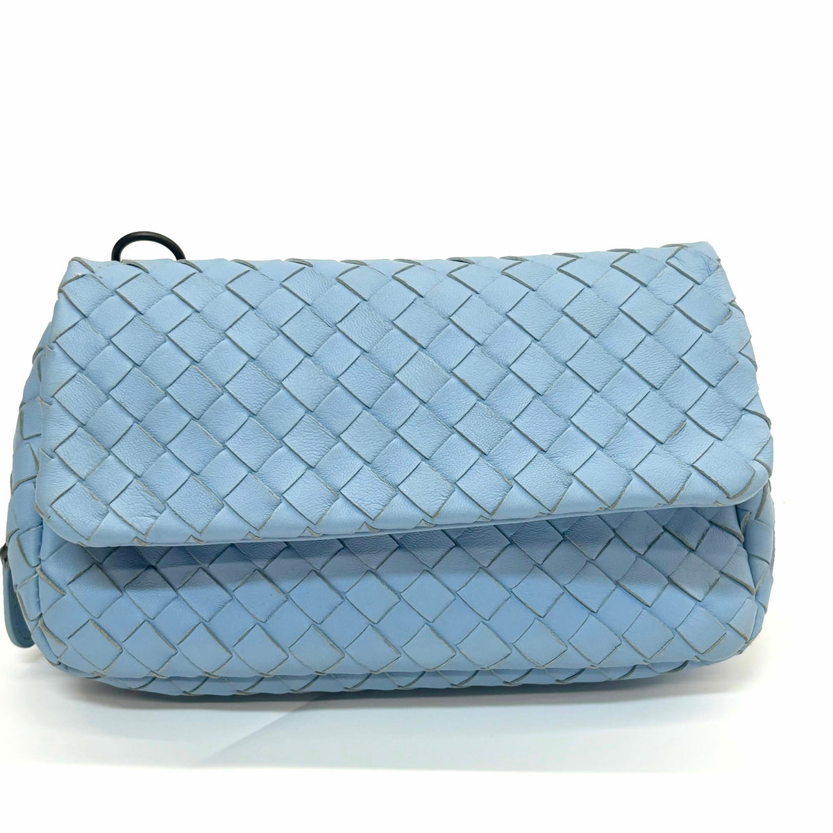 Bottega Veneta - Intrecciato Flap Chain Bag - Leather - Blue - (medium)