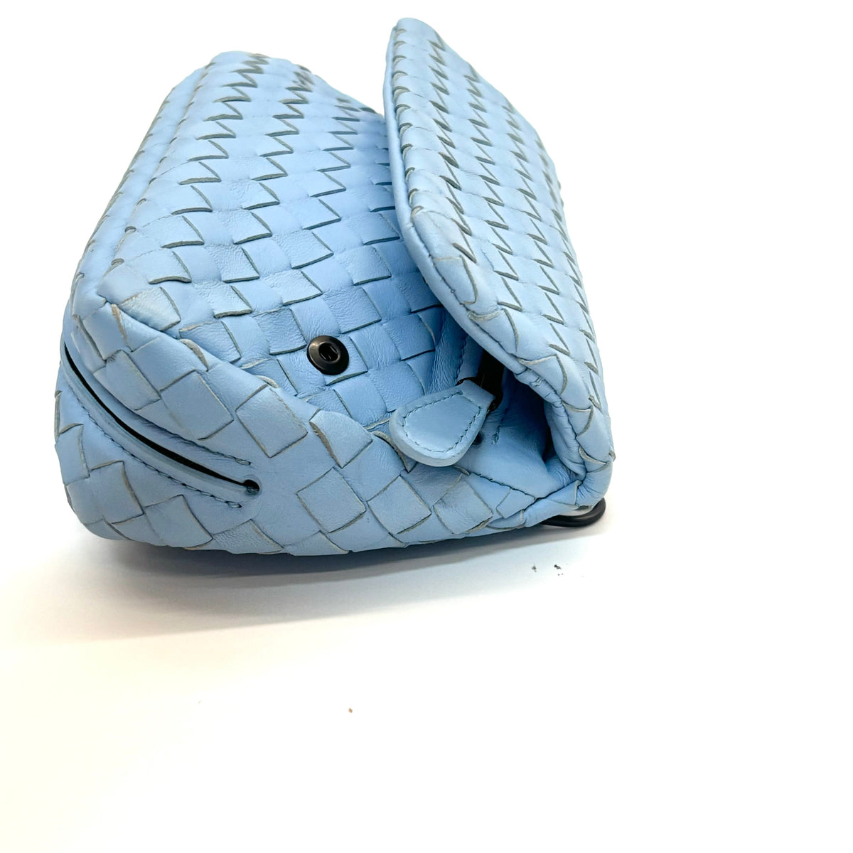 Bottega Veneta - Intrecciato Flap Chain Bag - Leather - Blue - (medium)