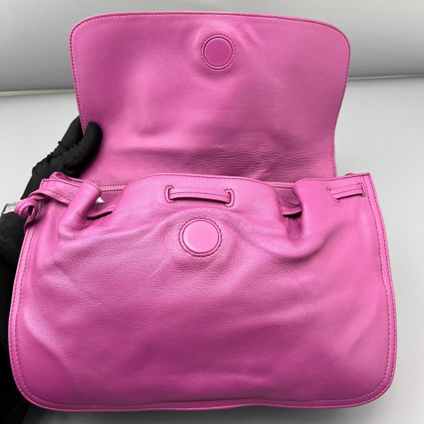 Bottega Veneta - Intrecciato Flap Crossbody - Leather - Purple - (Small)