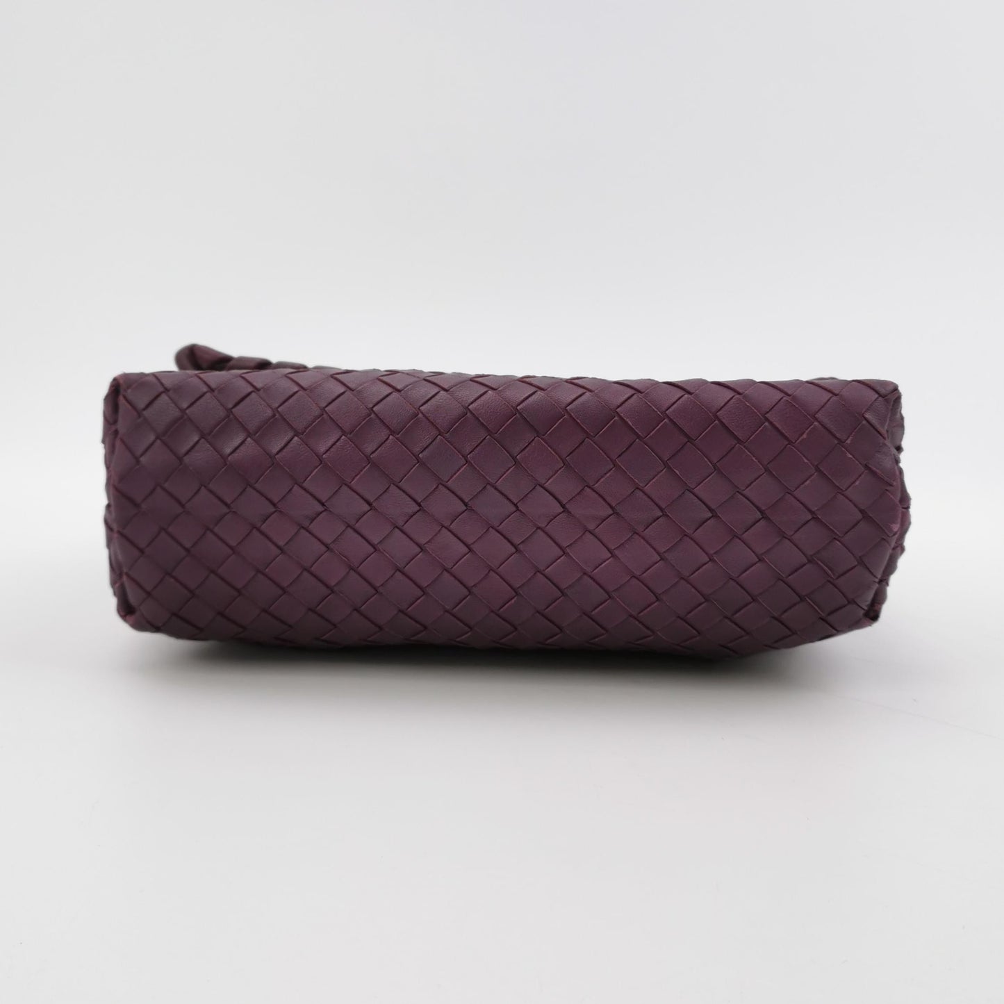Bottega Veneta - Intrecciato Flap Shoulder Bag - Leather - Plum - (medium)