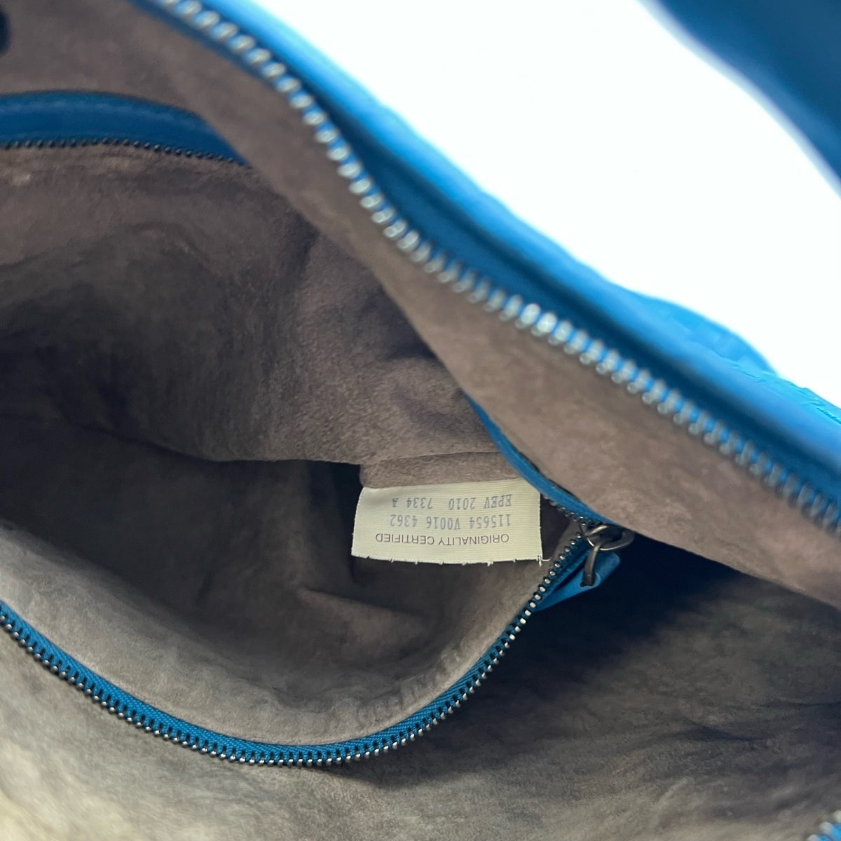 Bottega Veneta - Intrecciato Hobo Bag - Leather - Blue - (large)