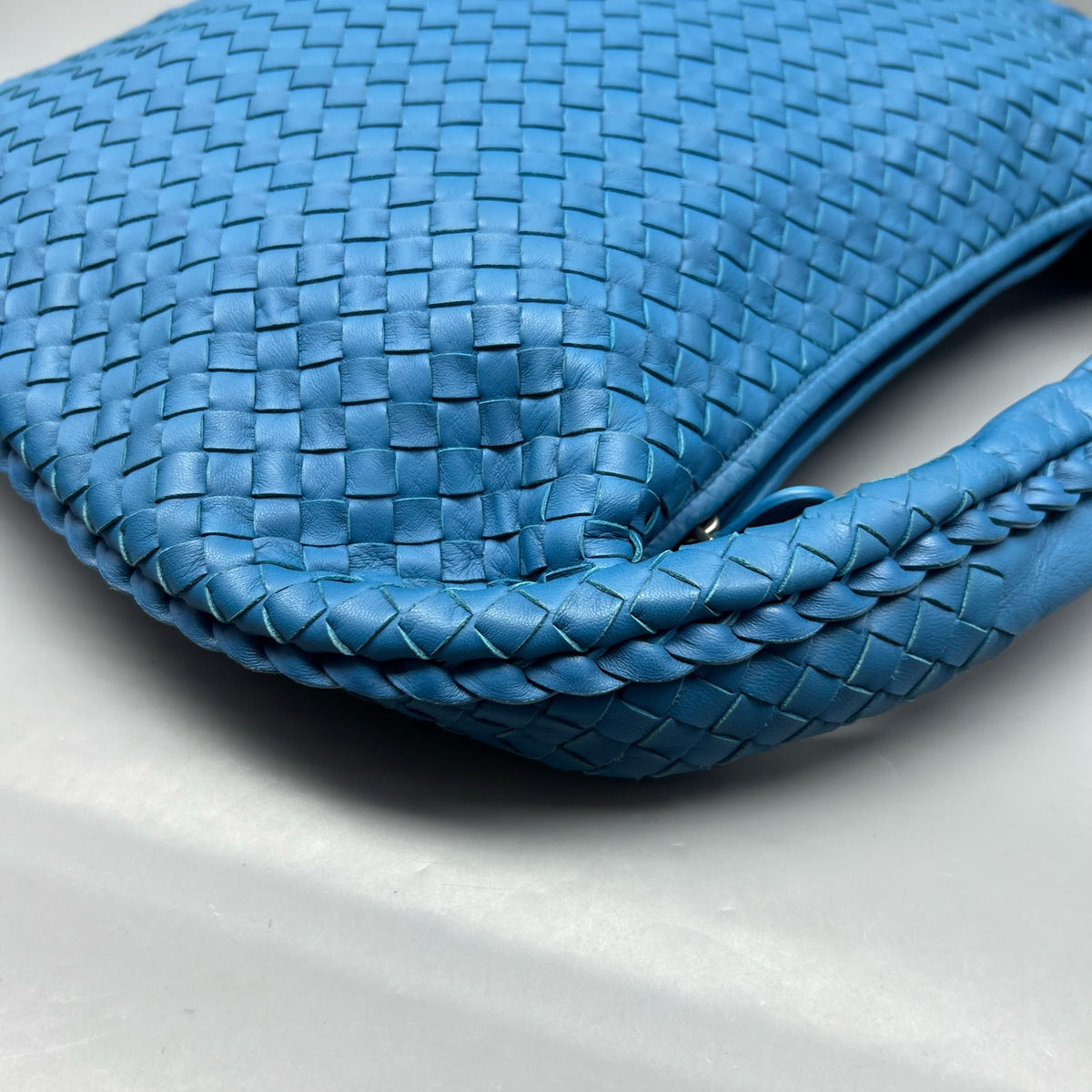 Bottega Veneta - Intrecciato Hobo Bag - Leather - Blue - (large)