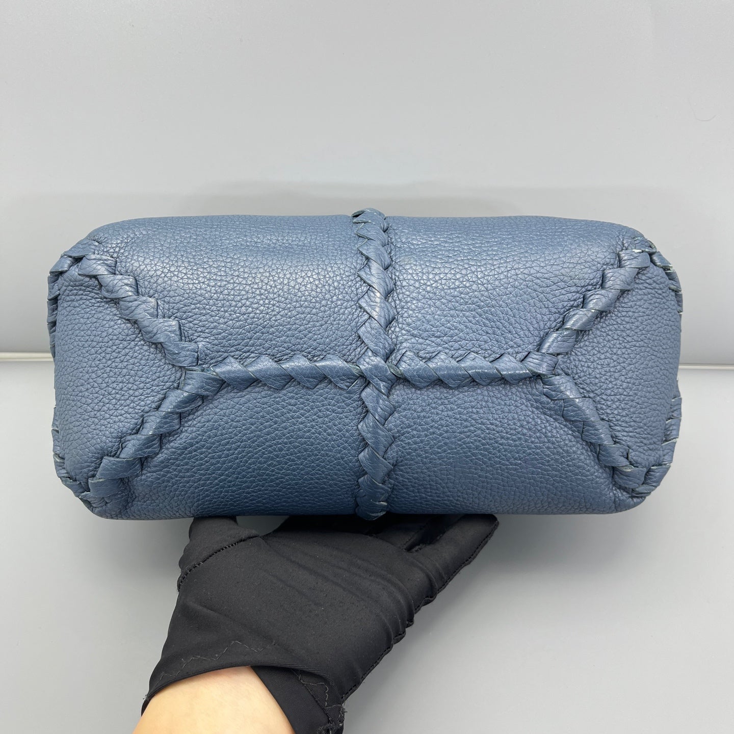 Bottega Veneta - Intrecciato Hobo Bag - Leather - Blue - (Small)