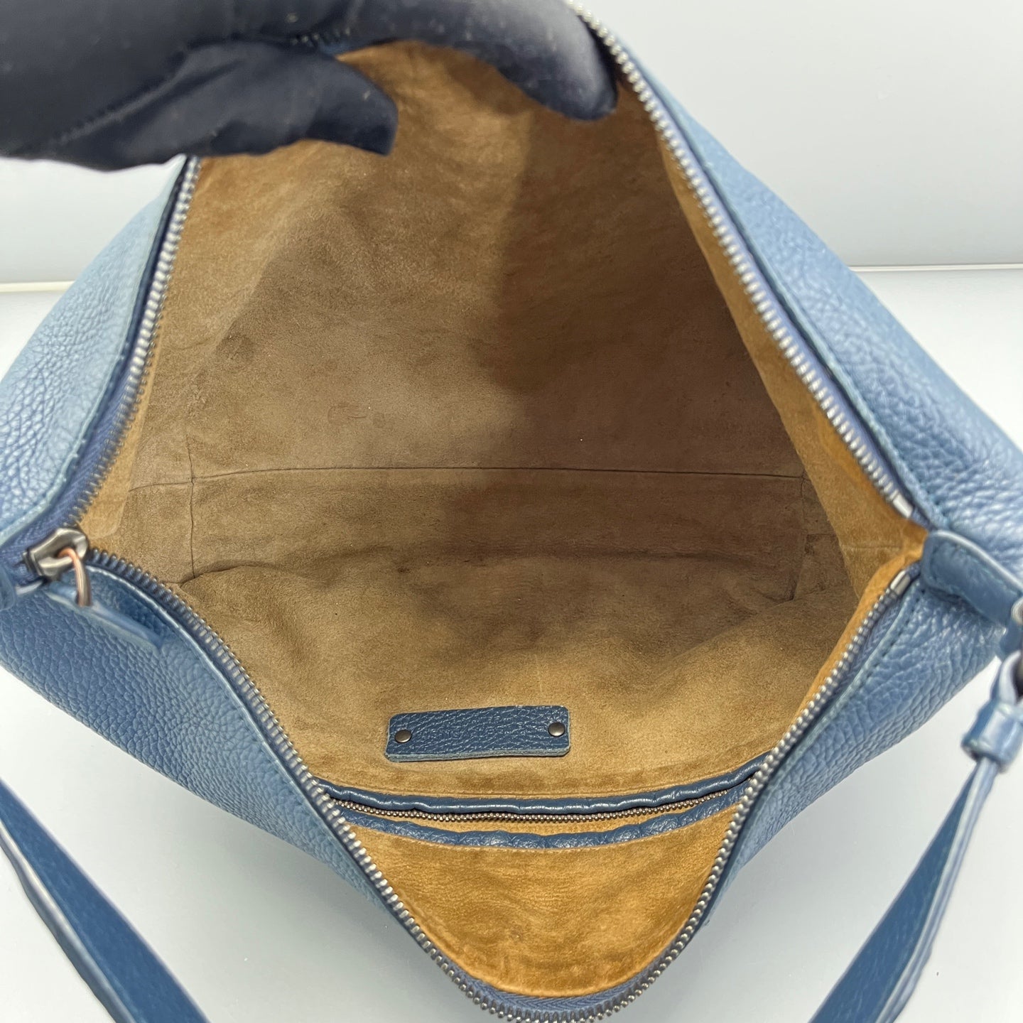 Bottega Veneta - Intrecciato Hobo Bag - Leather - Blue - (Small)