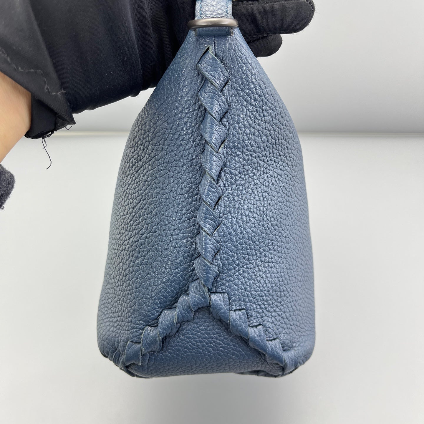 Bottega Veneta - Intrecciato Hobo Bag - Leather - Blue - (Small)