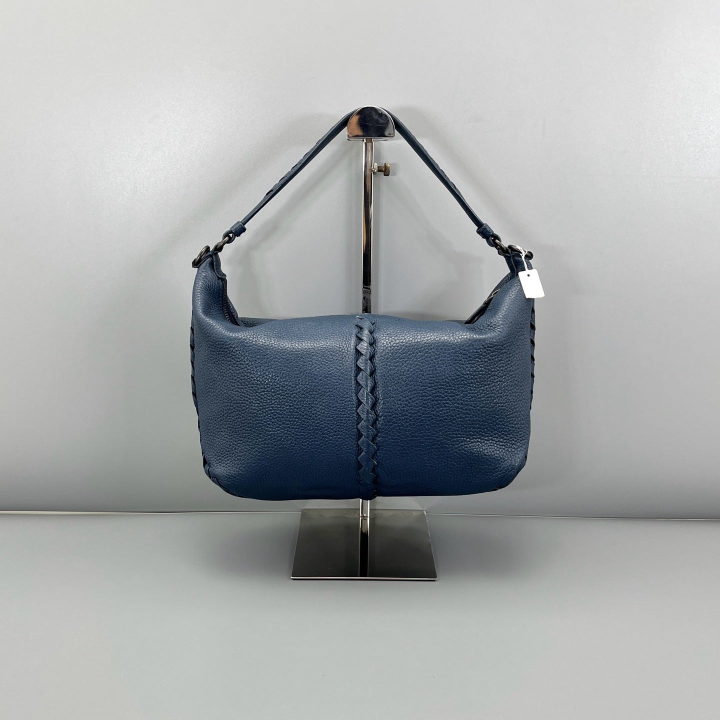 Bottega Veneta - Intrecciato Hobo Bag - Leather - Blue - (Small)