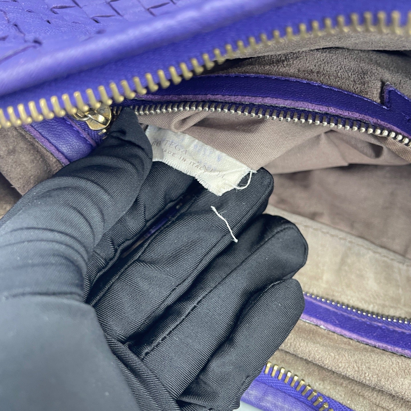 Bottega Veneta - Intrecciato Hobo Bag - Leather - Purple - (medium)