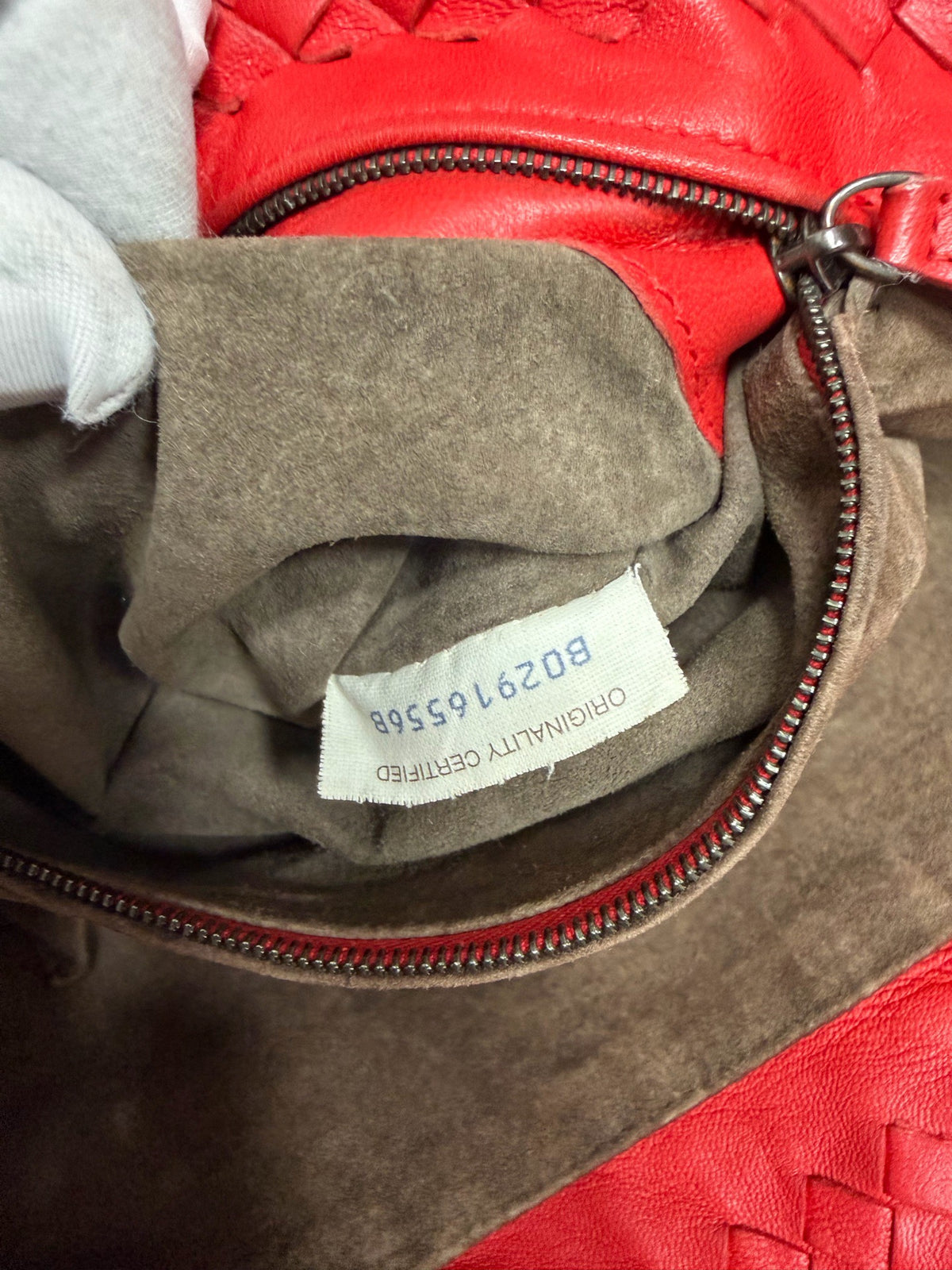 Bottega Veneta - Intrecciato Hobo Bag - Leather - Red - (medium)