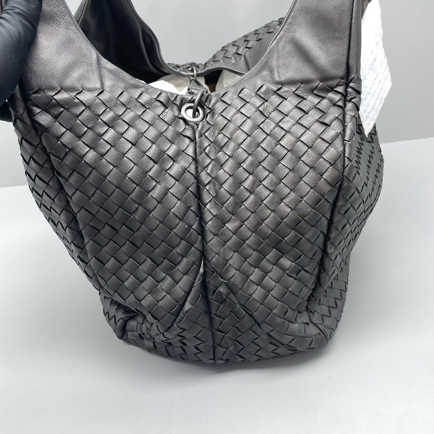 Bottega Veneta - Intrecciato Hobo - Leather - Black - (large)