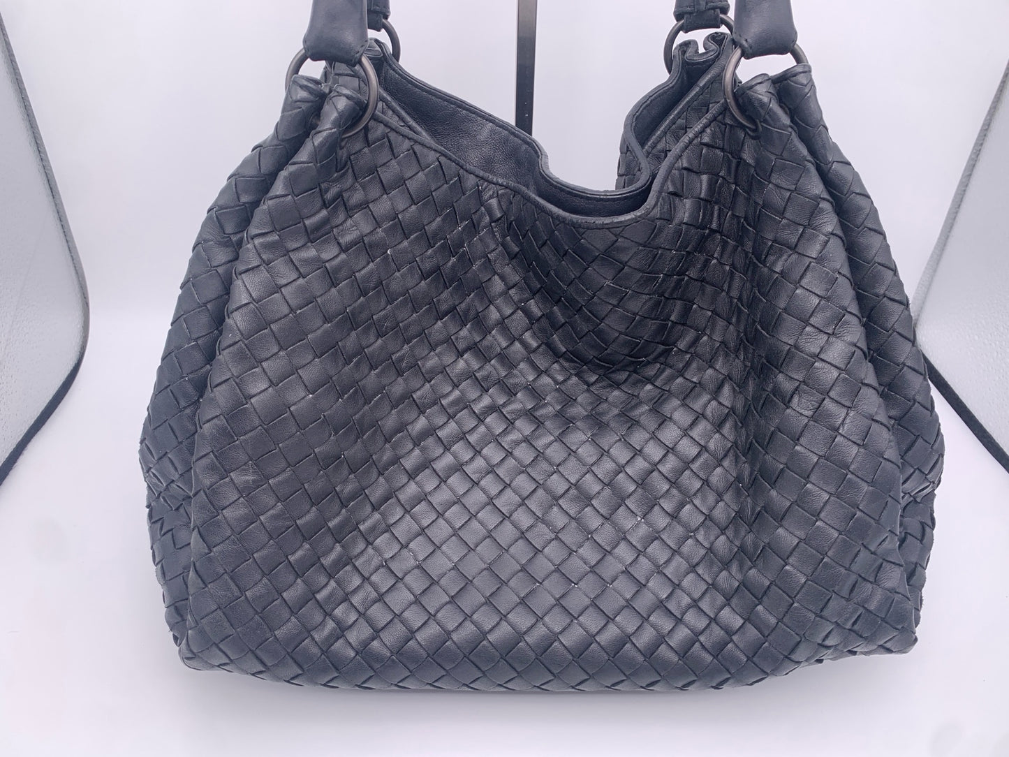 Bottega Veneta - Intrecciato Hobo - Leather - Black - (medium)