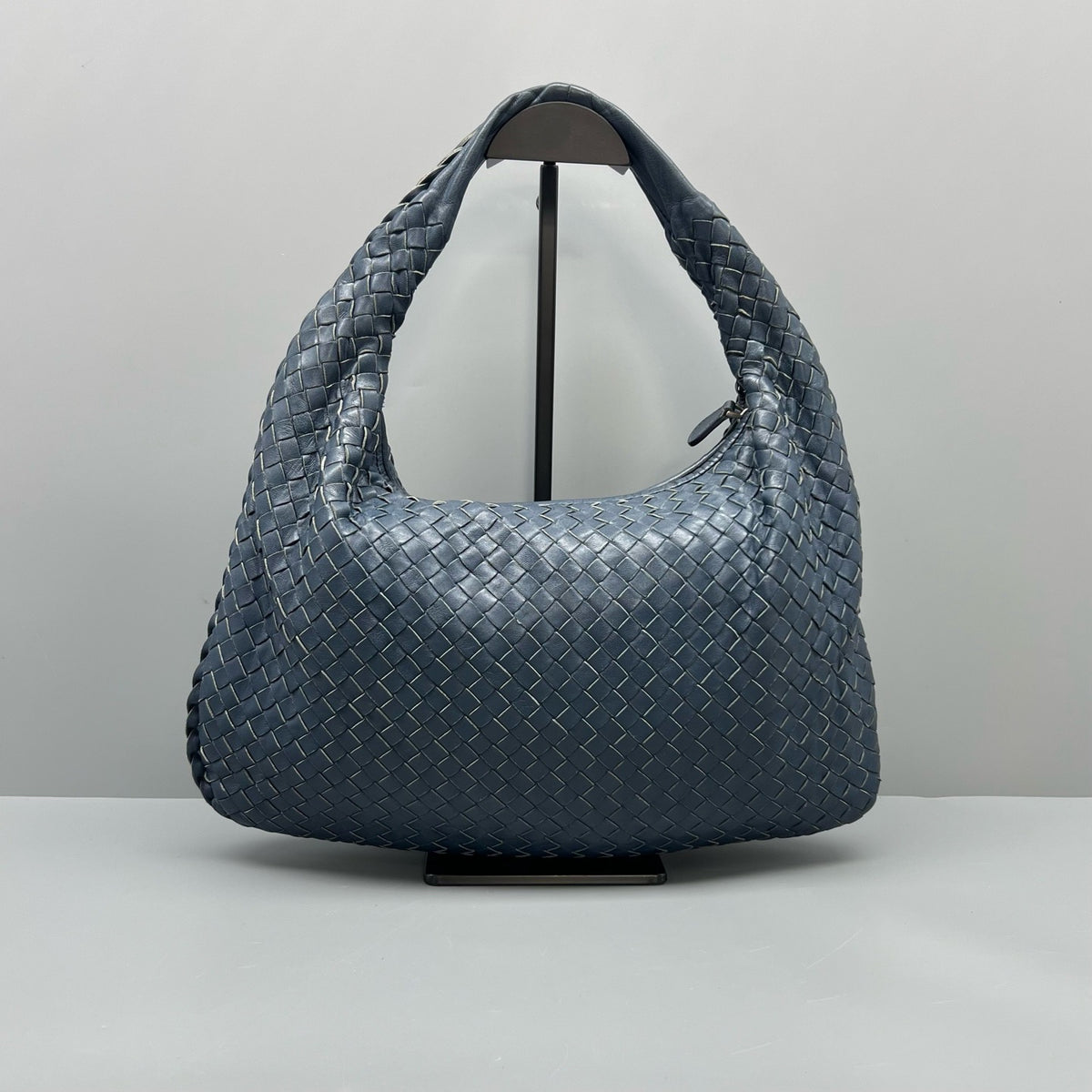 Bottega Veneta - Intrecciato Hobo - Leather - Blue - (medium)