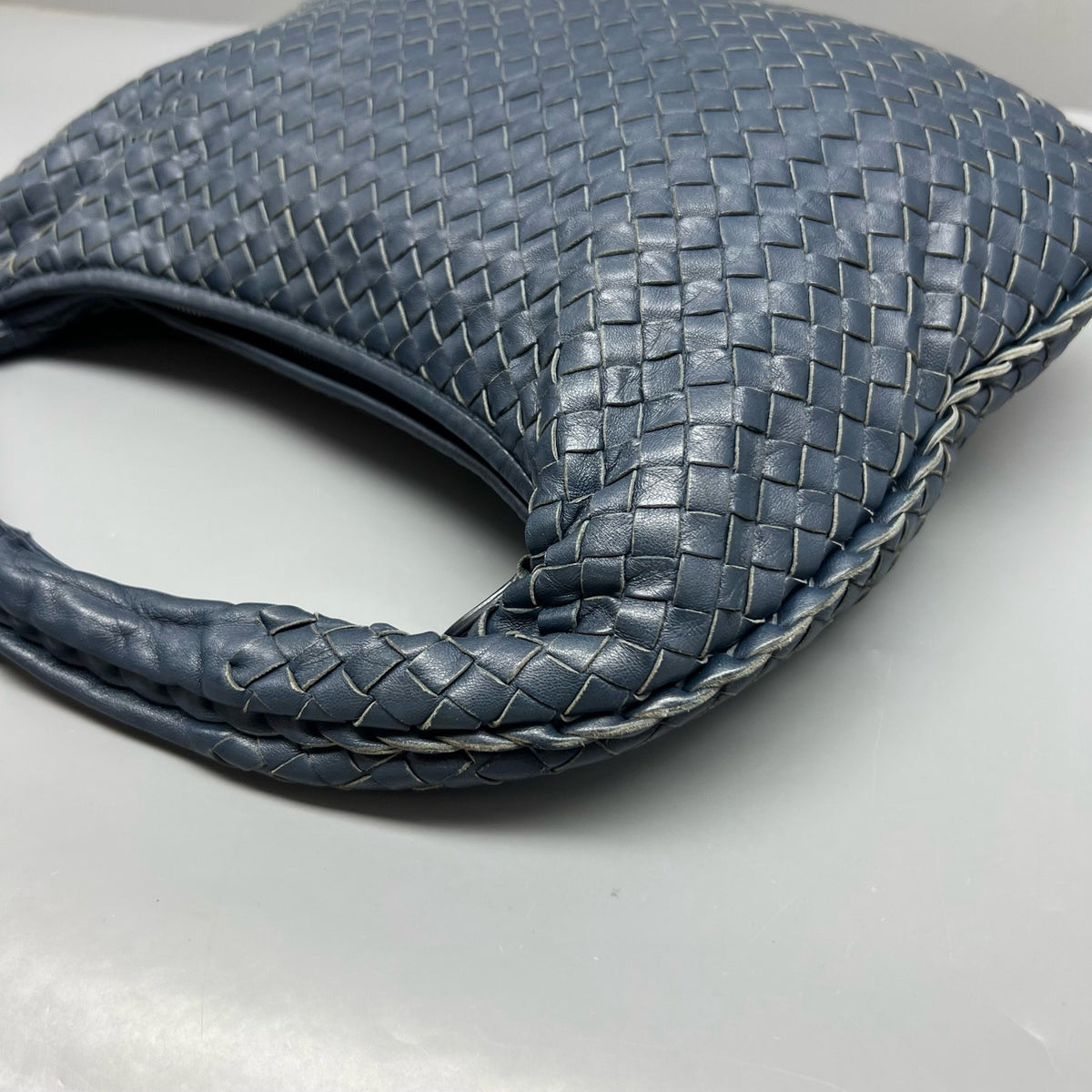 Bottega Veneta - Intrecciato Hobo - Leather - Blue - (medium)