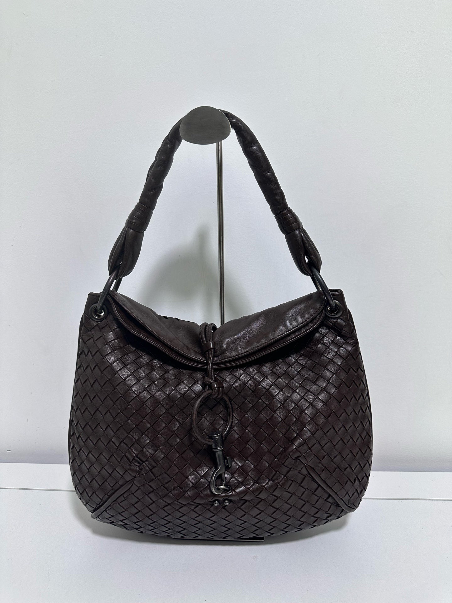 Bottega Veneta - Intrecciato Hobo - Leather - Brown - (medium)