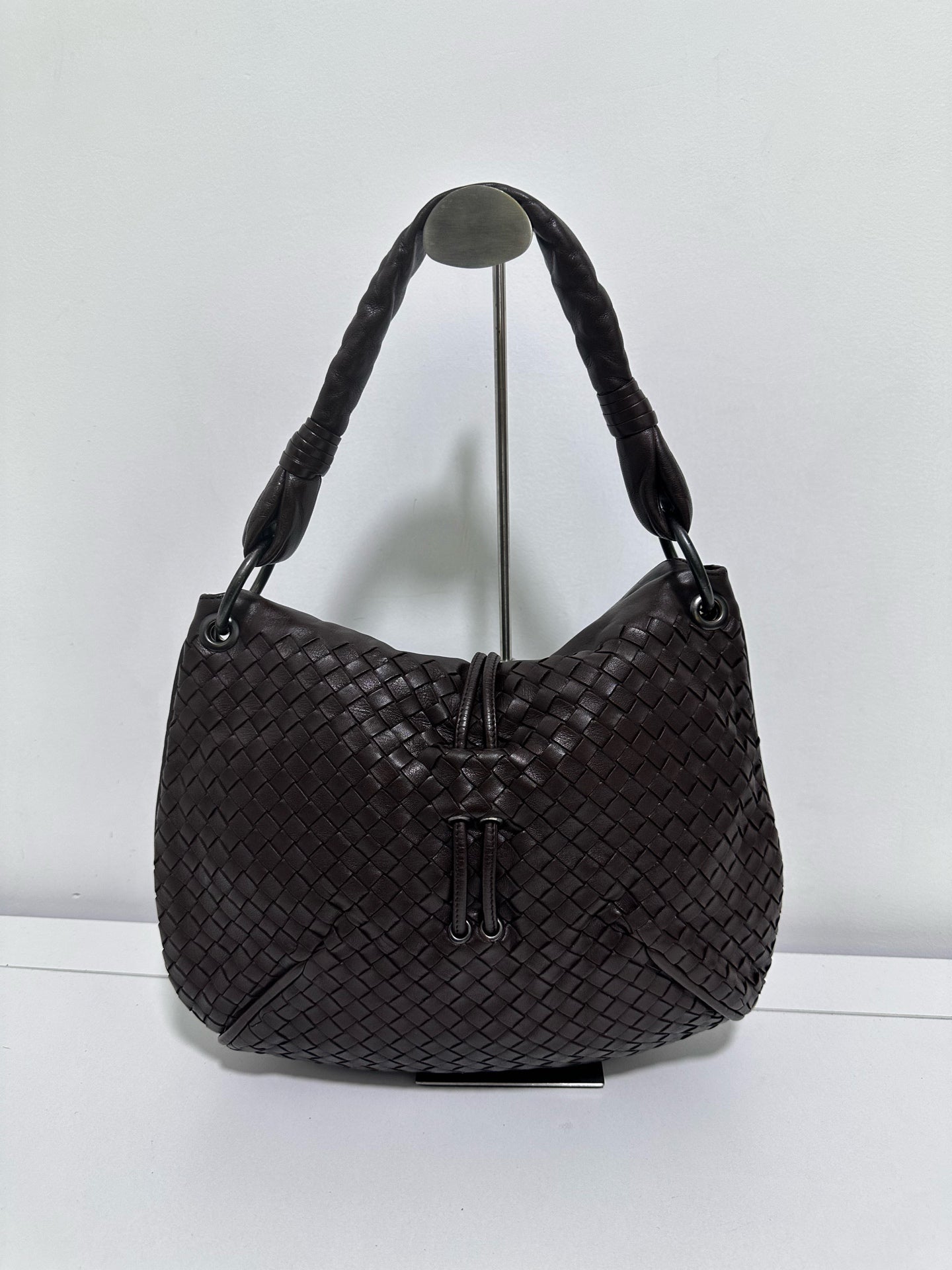 Bottega Veneta - Intrecciato Hobo - Leather - Brown - (medium)