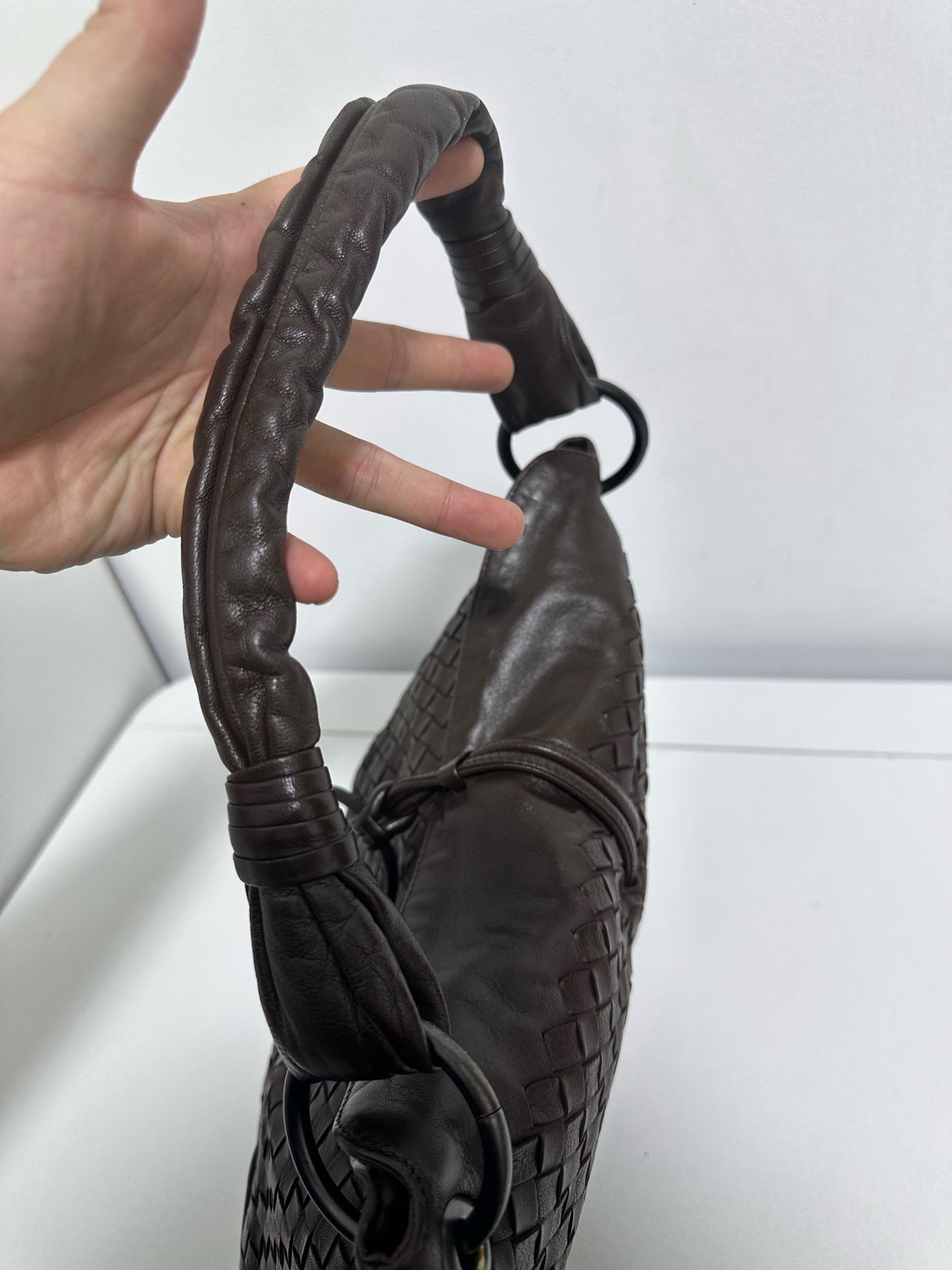 Bottega Veneta - Intrecciato Hobo - Leather - Brown - (medium)